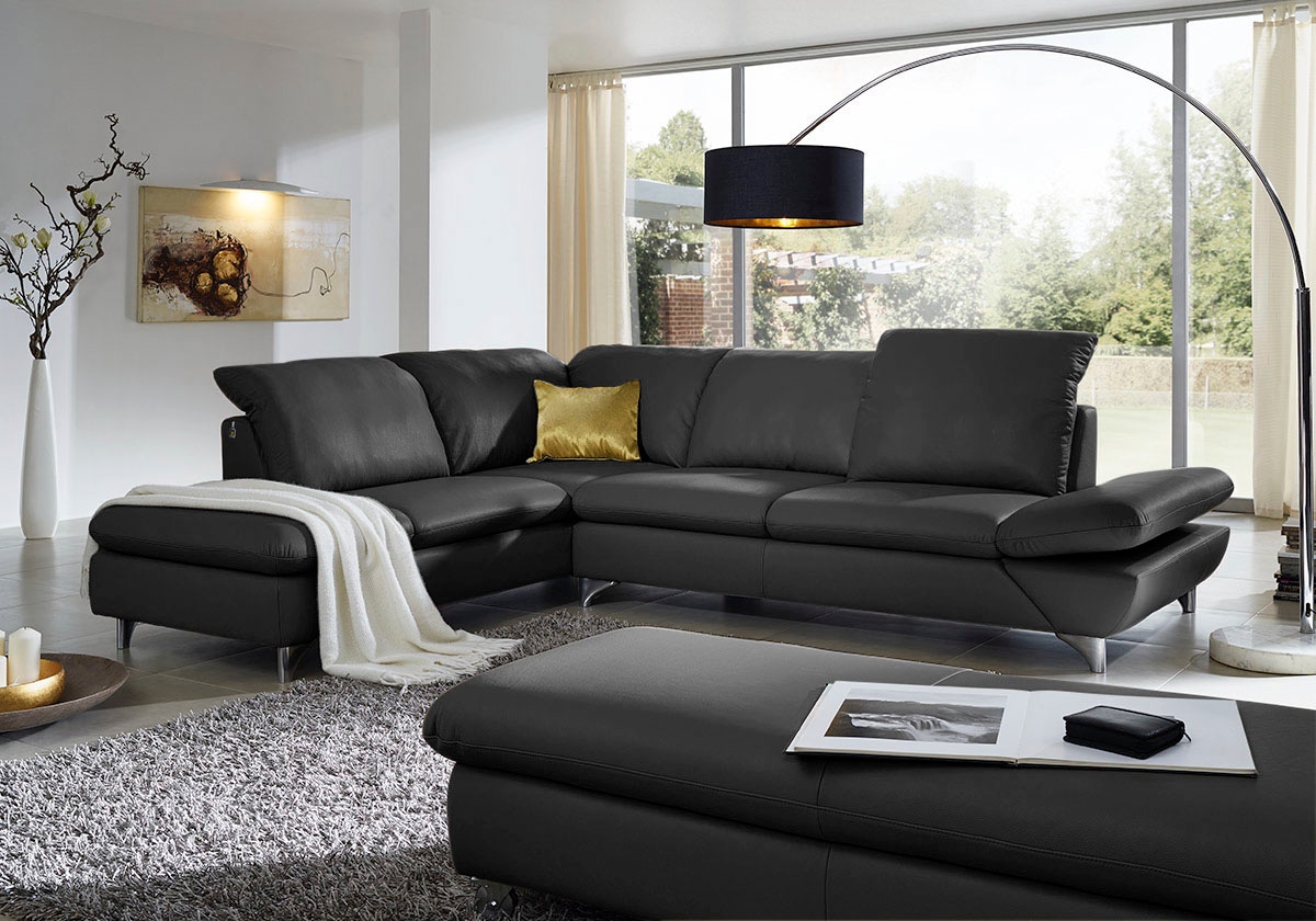 W.SCHILLIG Ecksofa »taoo, elegant und zeitlos, bequem, L-Form«, mit Sitziefenverstellung & Kopfteilverstellung