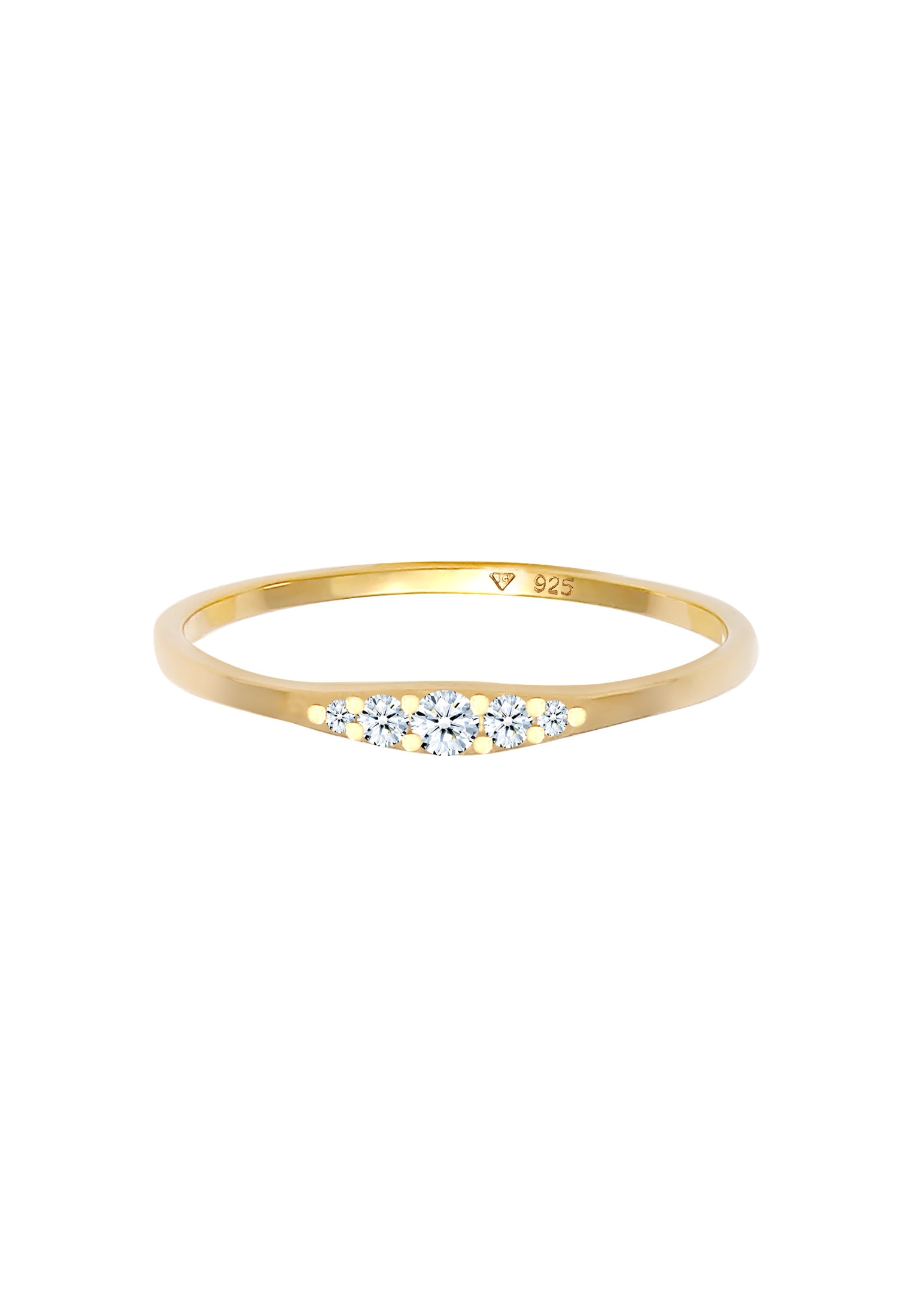 Elli DIAMONDS Verlobungsring »Verlobungsring Diamant (0.09 ct) 925 Silber«