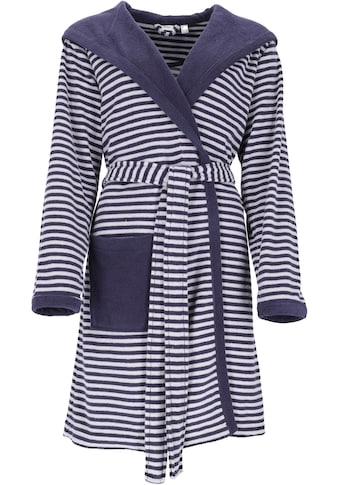 Damenbademantel »Striped Hoody«, (1 St.)