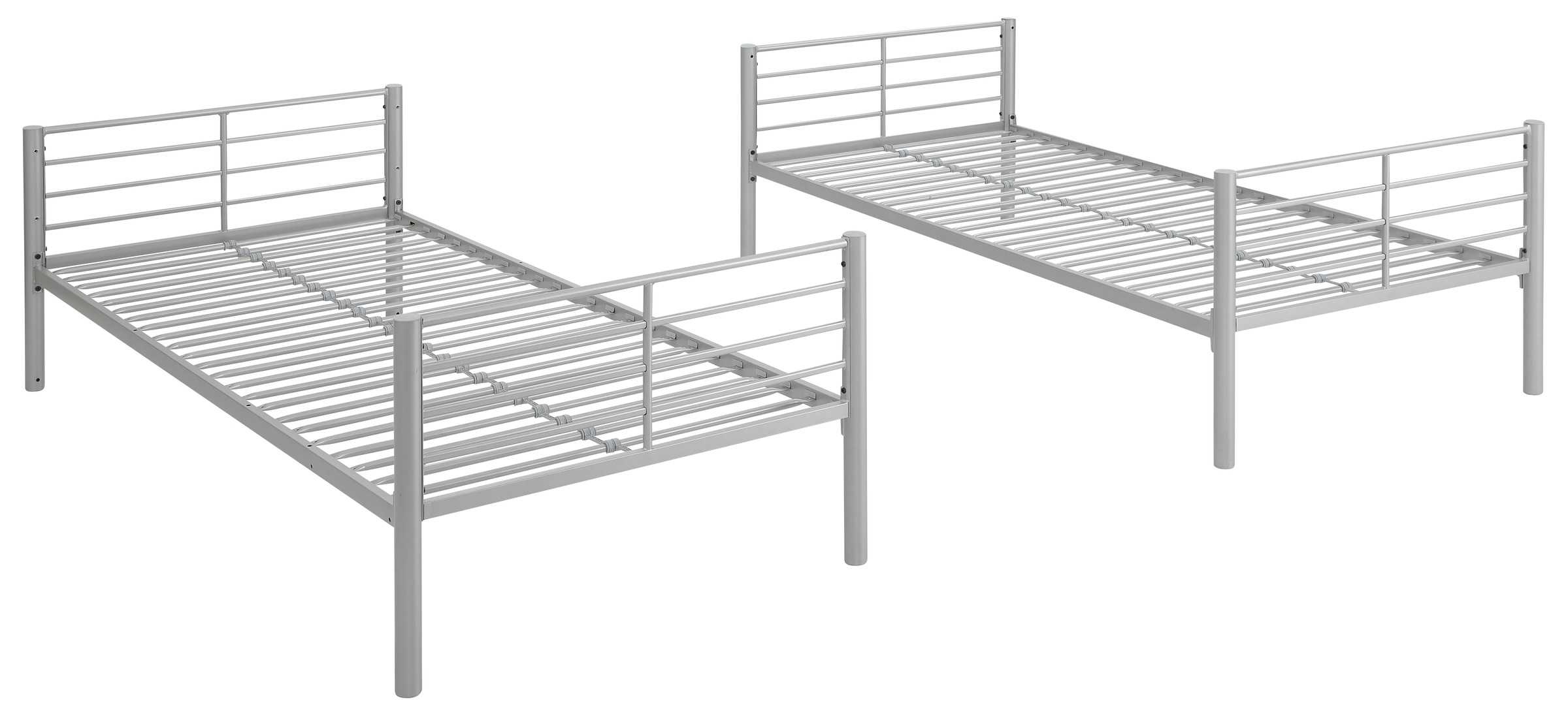 Lüttenhütt Etagenbett »Hayo, Belastbarkeit 250 KG! Metallbett, Stockbett«, (teilbar in 2 Einzelbetten), perfekt für kleine Räume, mehrere Farben, (B/T/H) ca. 208/97/160 cm