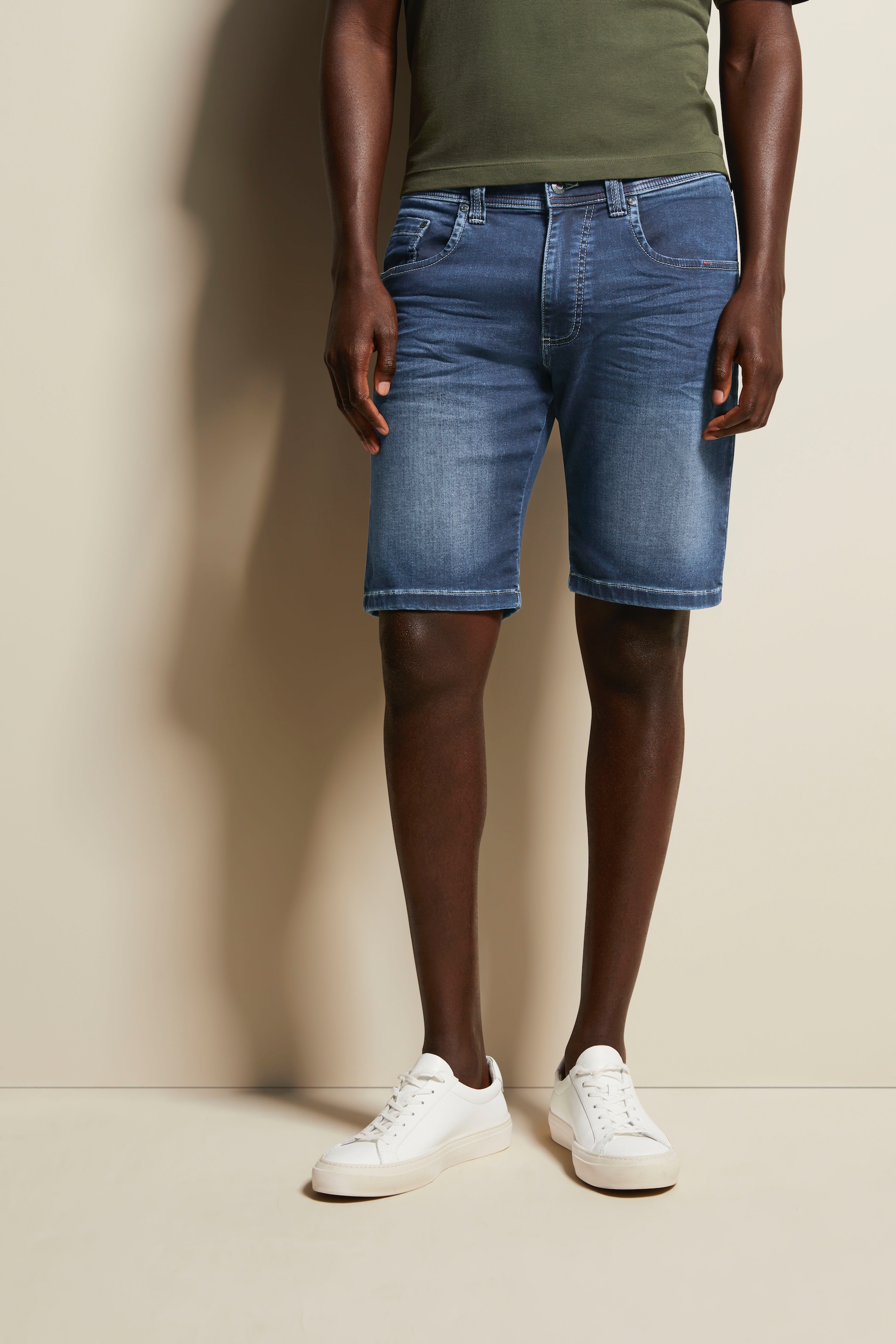 Bermudas, aus Denim