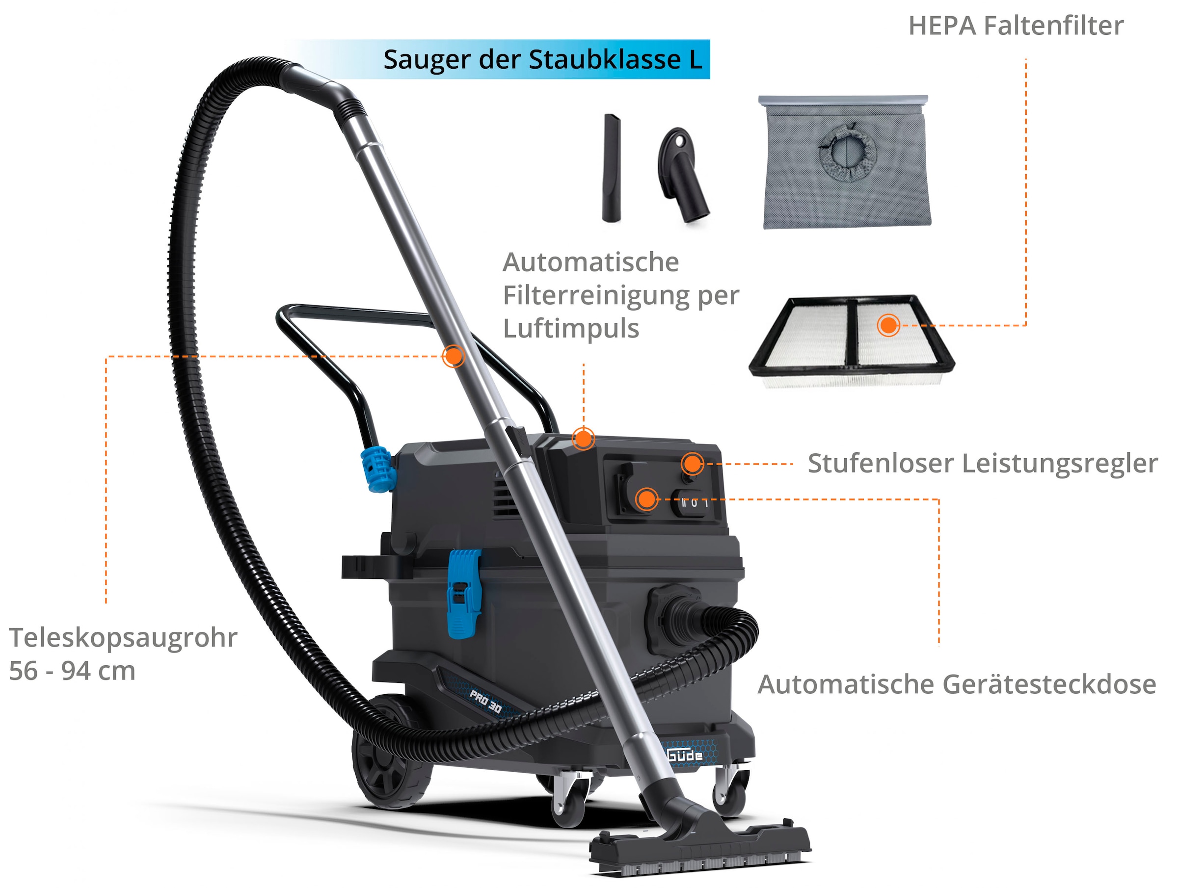 Güde Nass-Trocken-Sauger »Pro 30«
