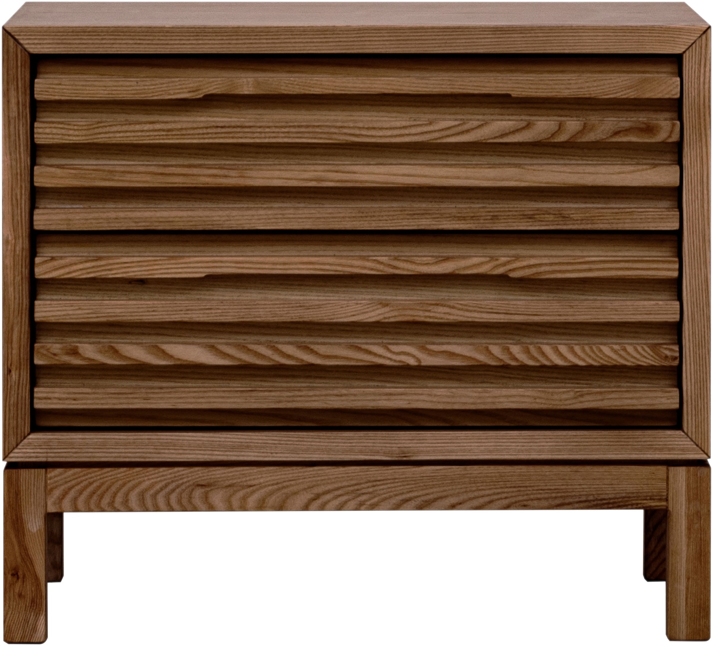 andas Nachttisch »Tanner Nachttisch aus Eschenholz mit zwei Schubladen« 1 Stk. tlg.