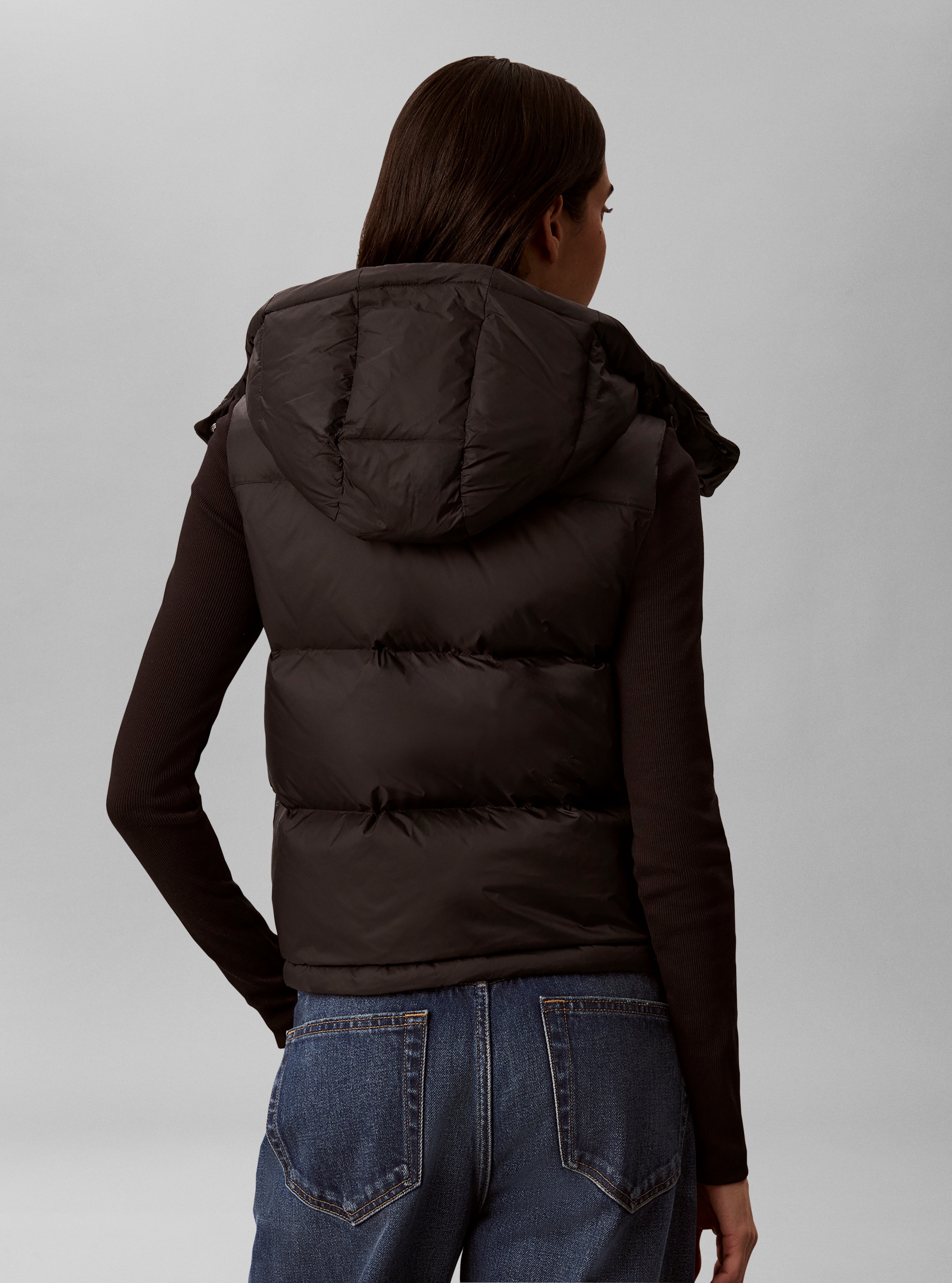 Calvin Klein Jeans Steppjacke »ESSENTIAL SHORT DOWN PUFFER« mit Kapuze Regular fit mit Stehkragen