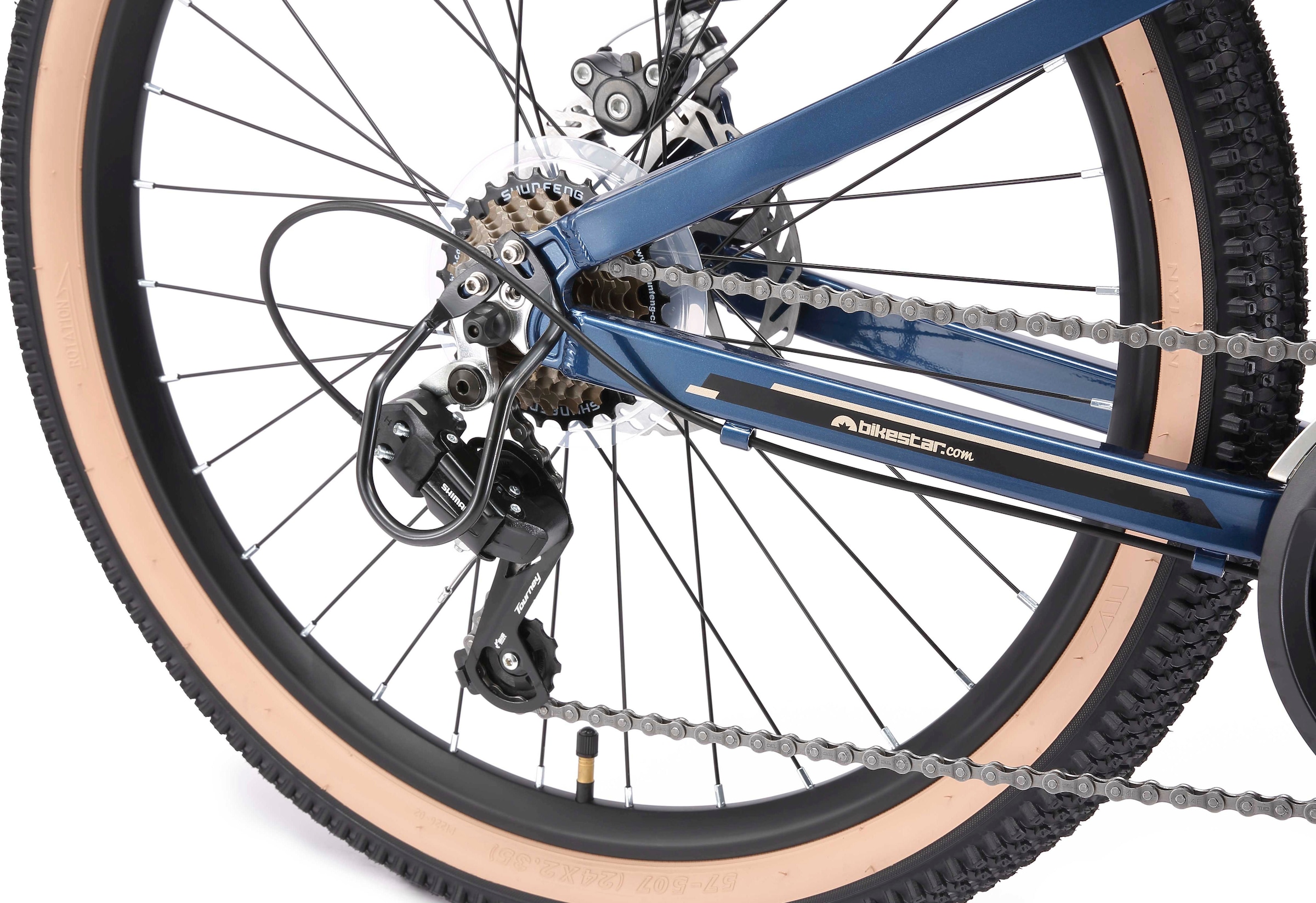 Bikestar Jugendfahrrad 21 Gang Shimano RD-TY21 Schaltwerk Kettenschaltung