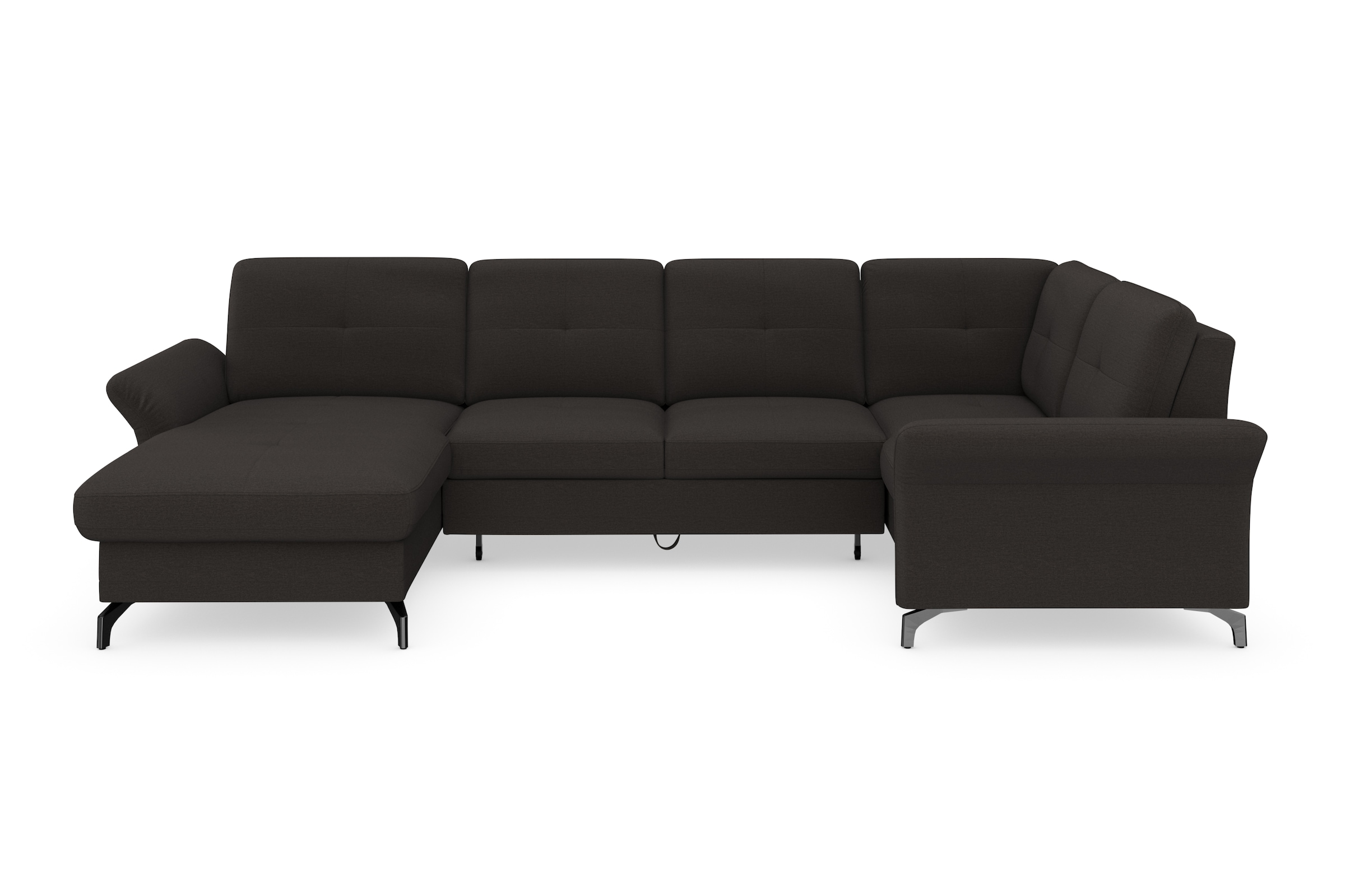 Home affaire Wohnlandschaft »Calando U-Form« wahlweise mit Bettfunktion, Be günstig online kaufen