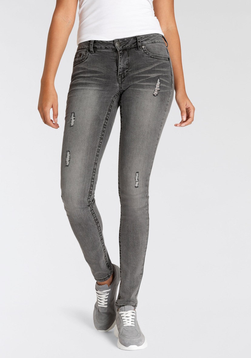 Skinny-fit-Jeans Coinpocket Zipper »94NIKITA«, GANG mit bestellen