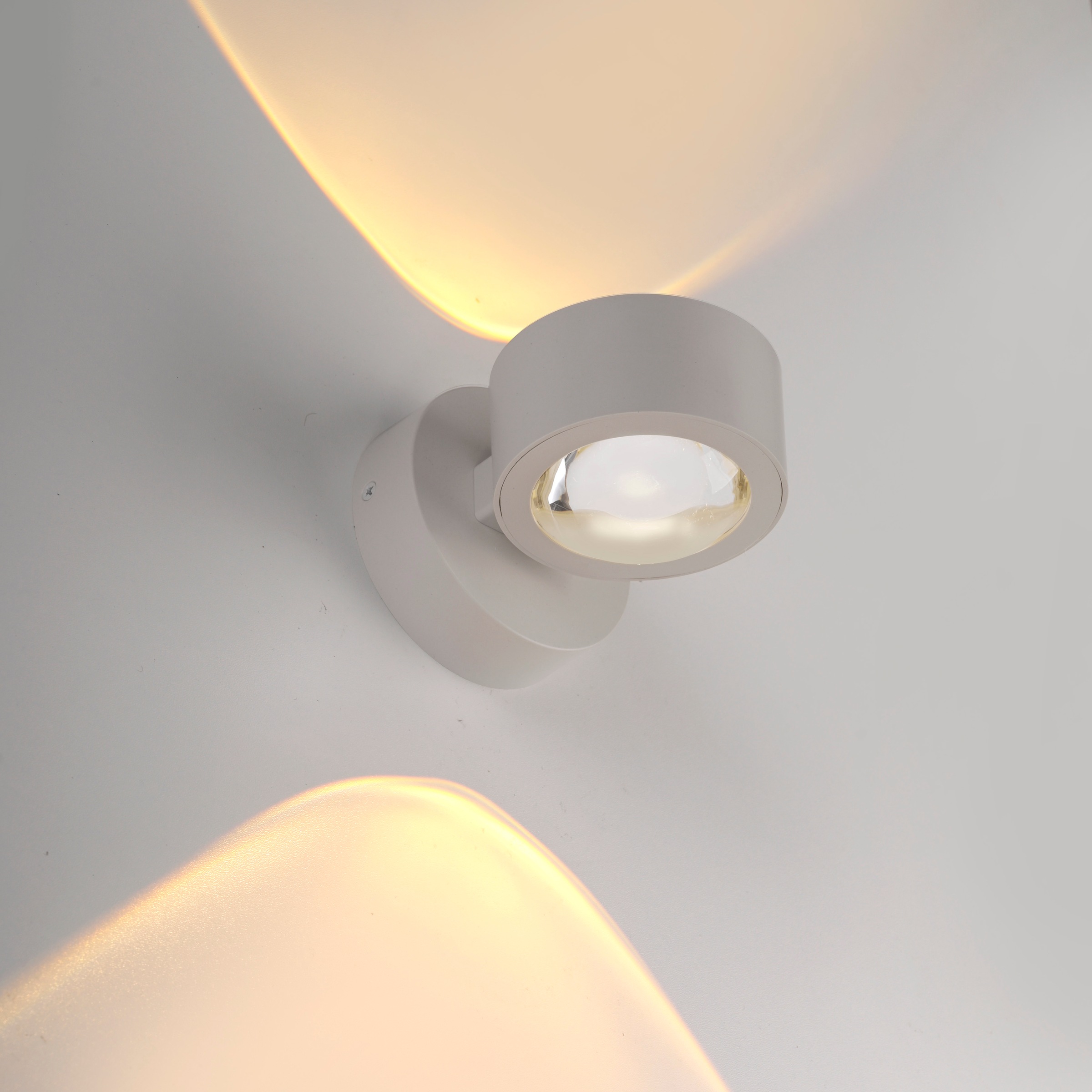 JUST LIGHT LED Wandleuchte »AKKU-CHIA« LED-Board 1 Stk. Warmweiß Akkubetrieben inkl. USB-Ladekabel, 5 Stufen Dimmung + Timerfunktion