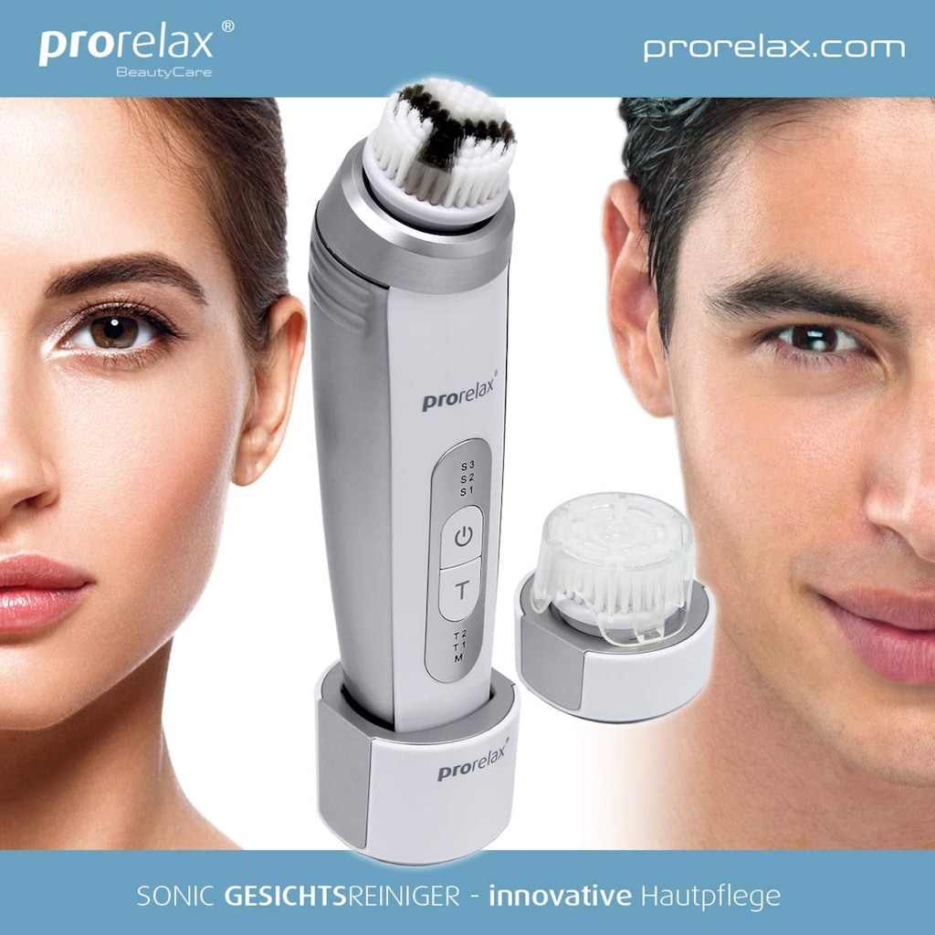 prorelax Elektrische Gesichtsreinigungsbürste »PX-EFB-2135«, (3 tlg.)