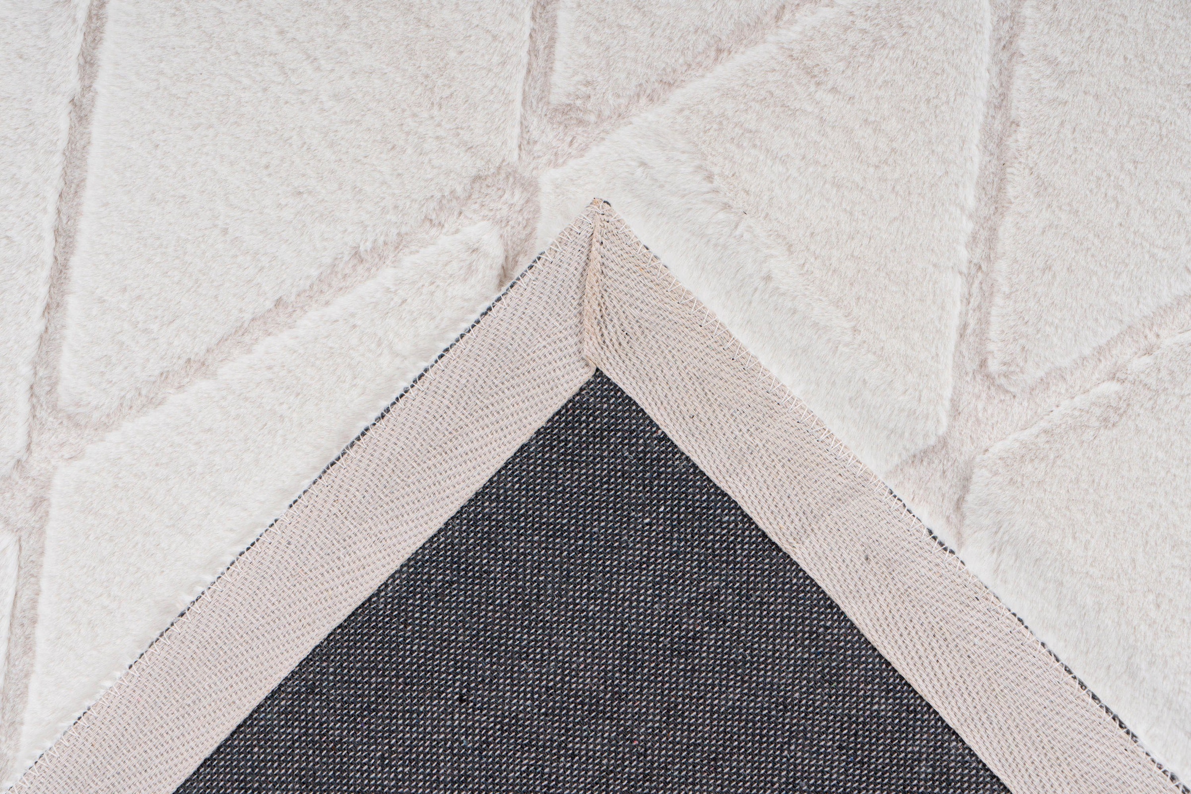 calo-deluxe Teppich »Jardan-2000«, rechteckig, 20 mm Höhe, besonders weich durch Microfaser, Rauten-Design