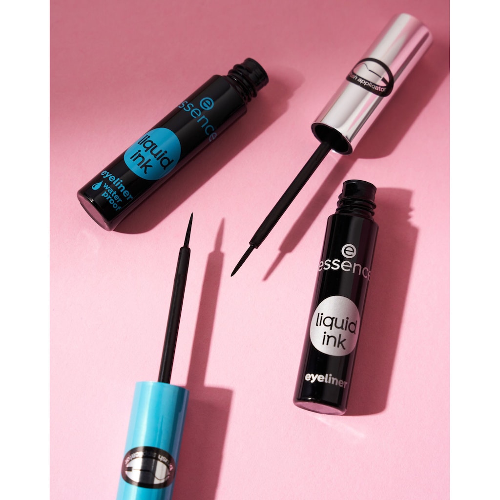 Essence Eyeliner »liquid ink eyeliner«, (Set, 3 tlg.)