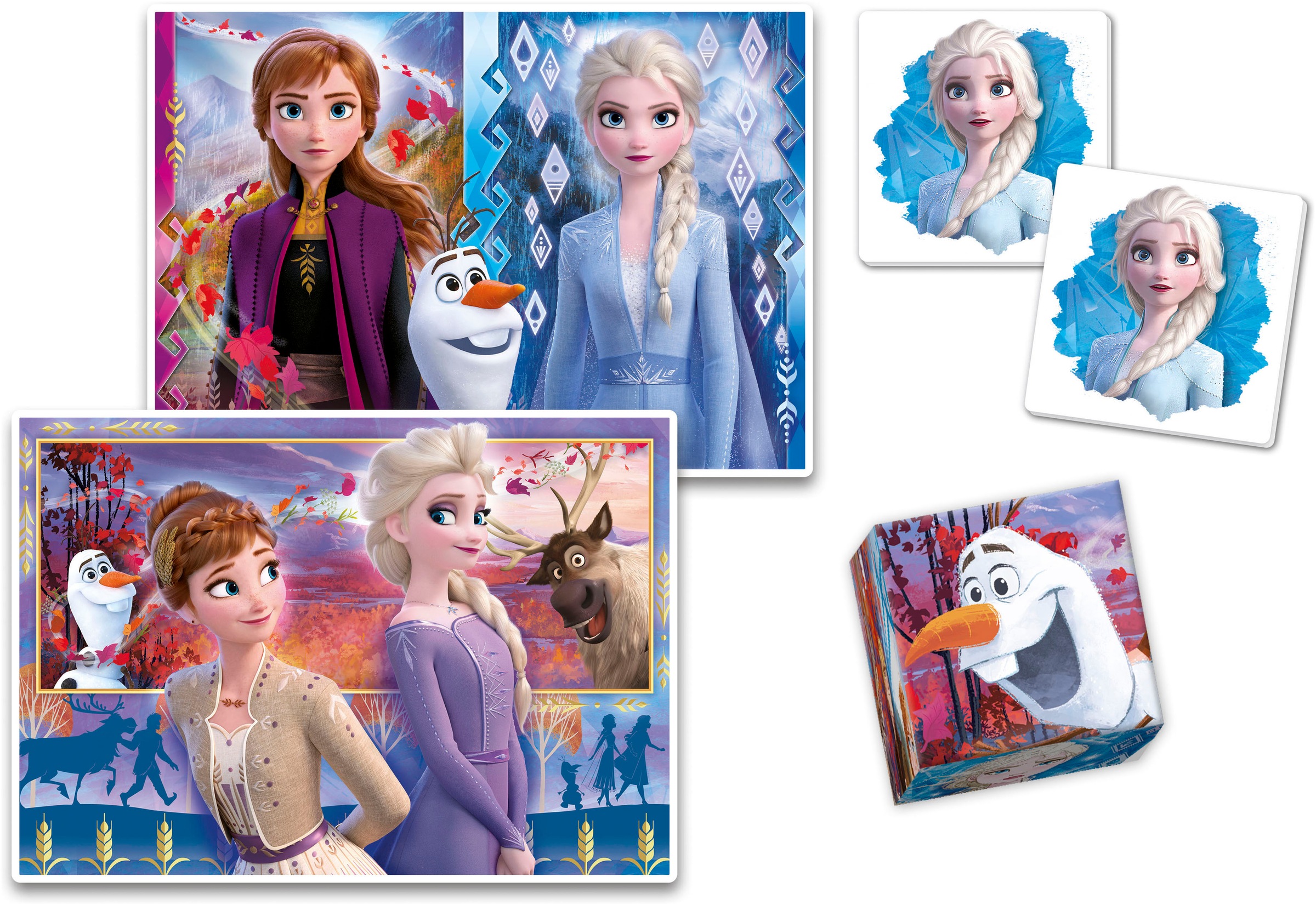 Clementoni® Puzzle »Edukit, 4n1, Frozen 2«, Made in Europe