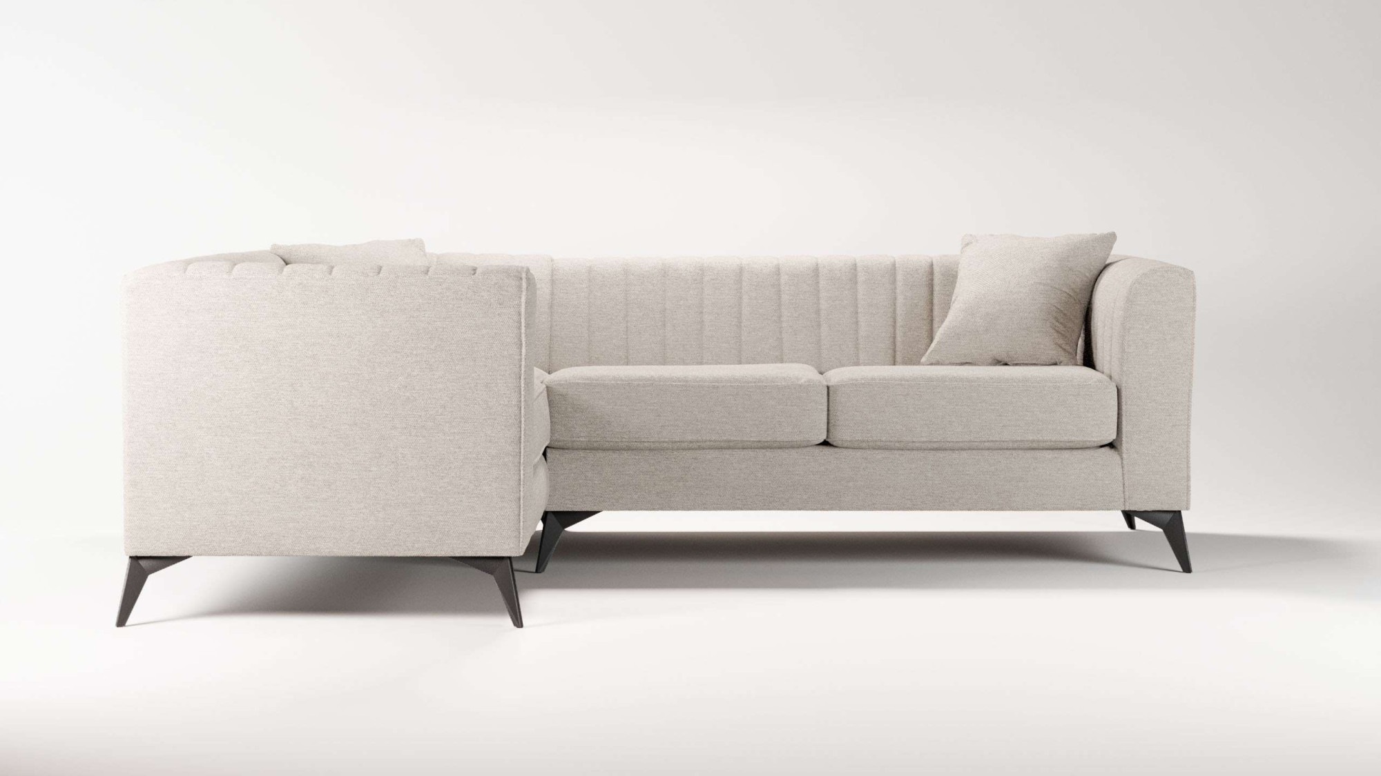Places of Style Ecksofa »MATTHEW L-Form ideal für kleine Räume, Maße B/T/H: günstig online kaufen