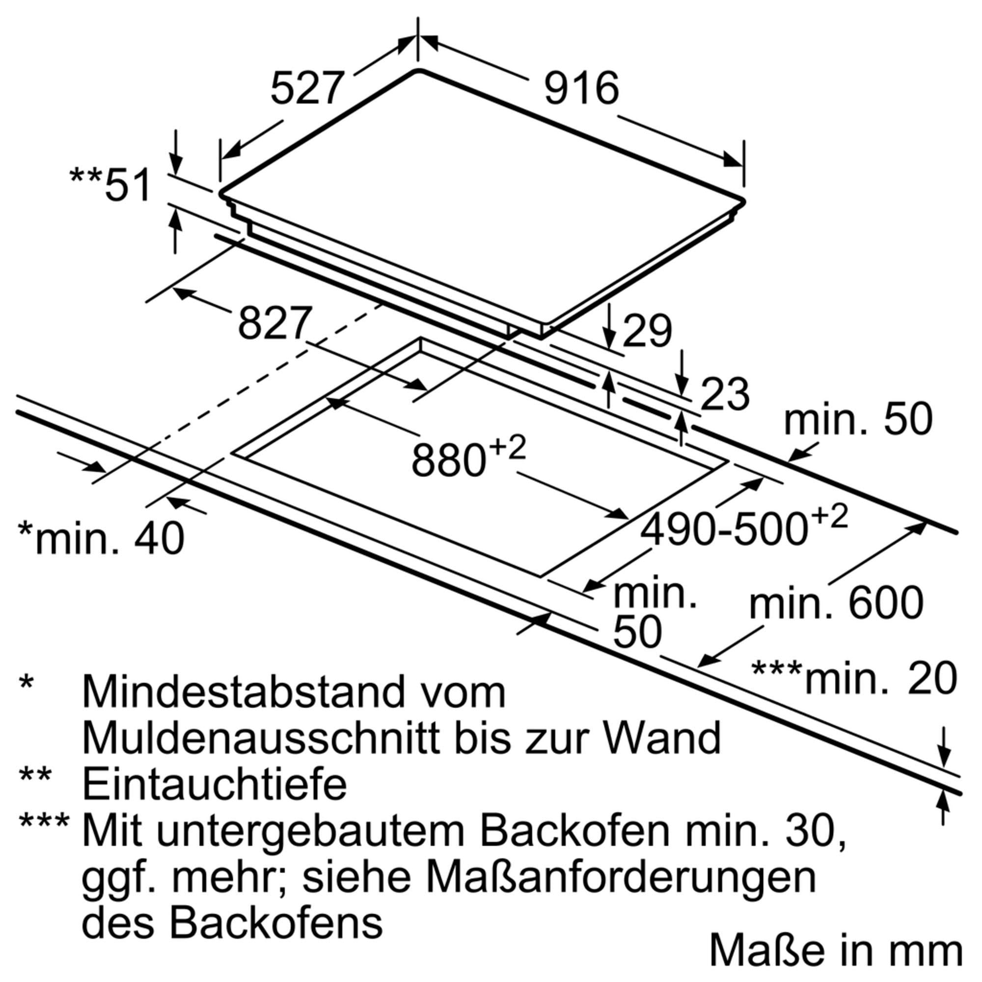 BOSCH Flex-Induktions-Kochfeld von SCHOTT CERAN® »PXV975DV1E«, mit DirectSelect Premium