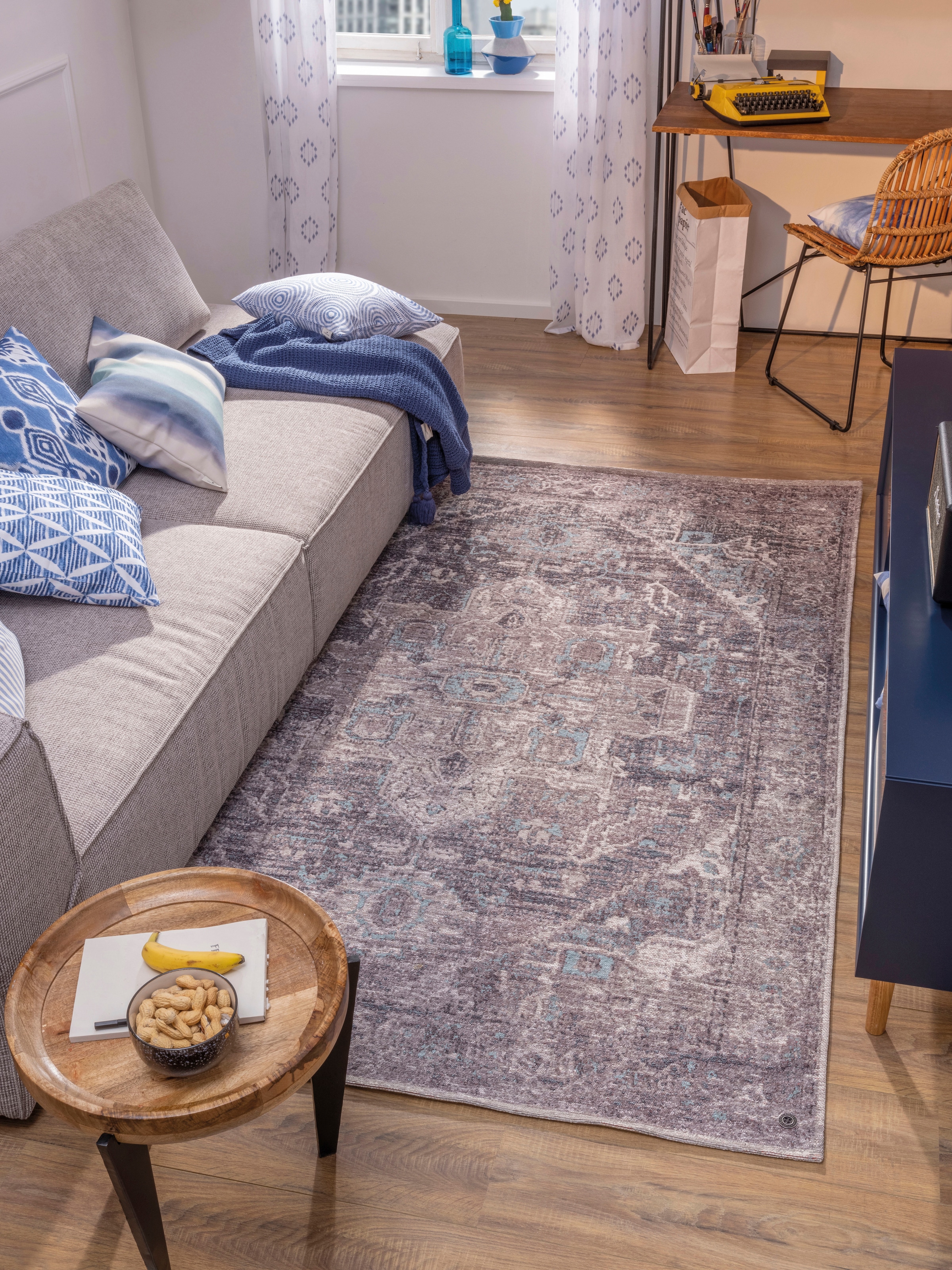 TOM TAILOR HOME Teppich »Funky Orient Tabriz«, rechteckig, 5 mm Höhe, Kurzflor, Orient-Optik, Vintage Design