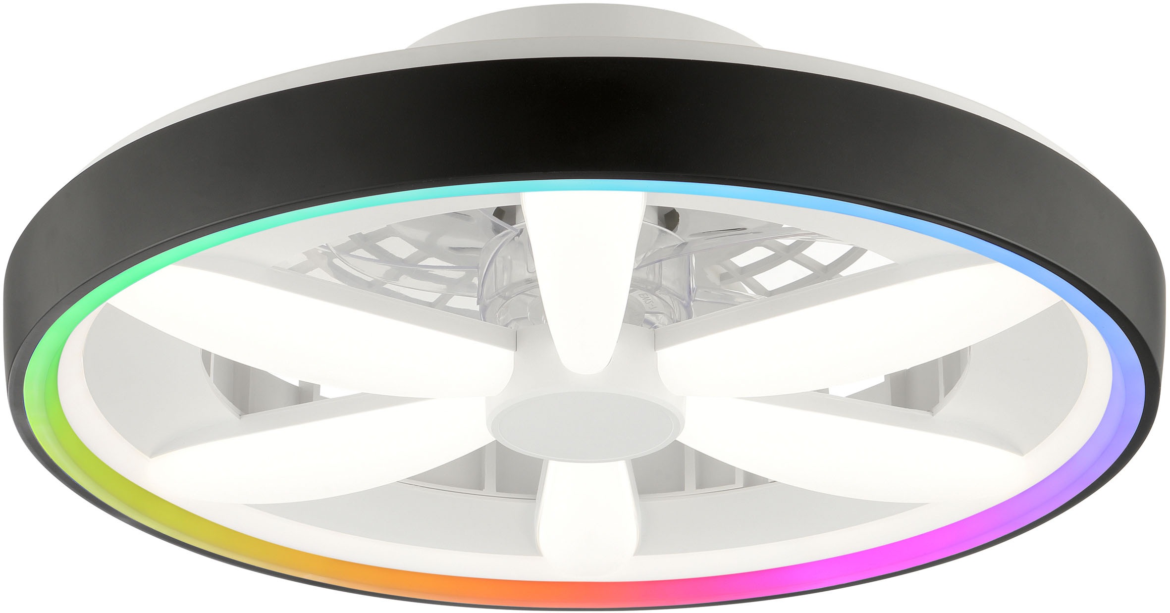 Brilliant LED Deckenleuchte »Gaiano«, 1 flammig, Ø 48cm mit Ventilator, 640 günstig online kaufen
