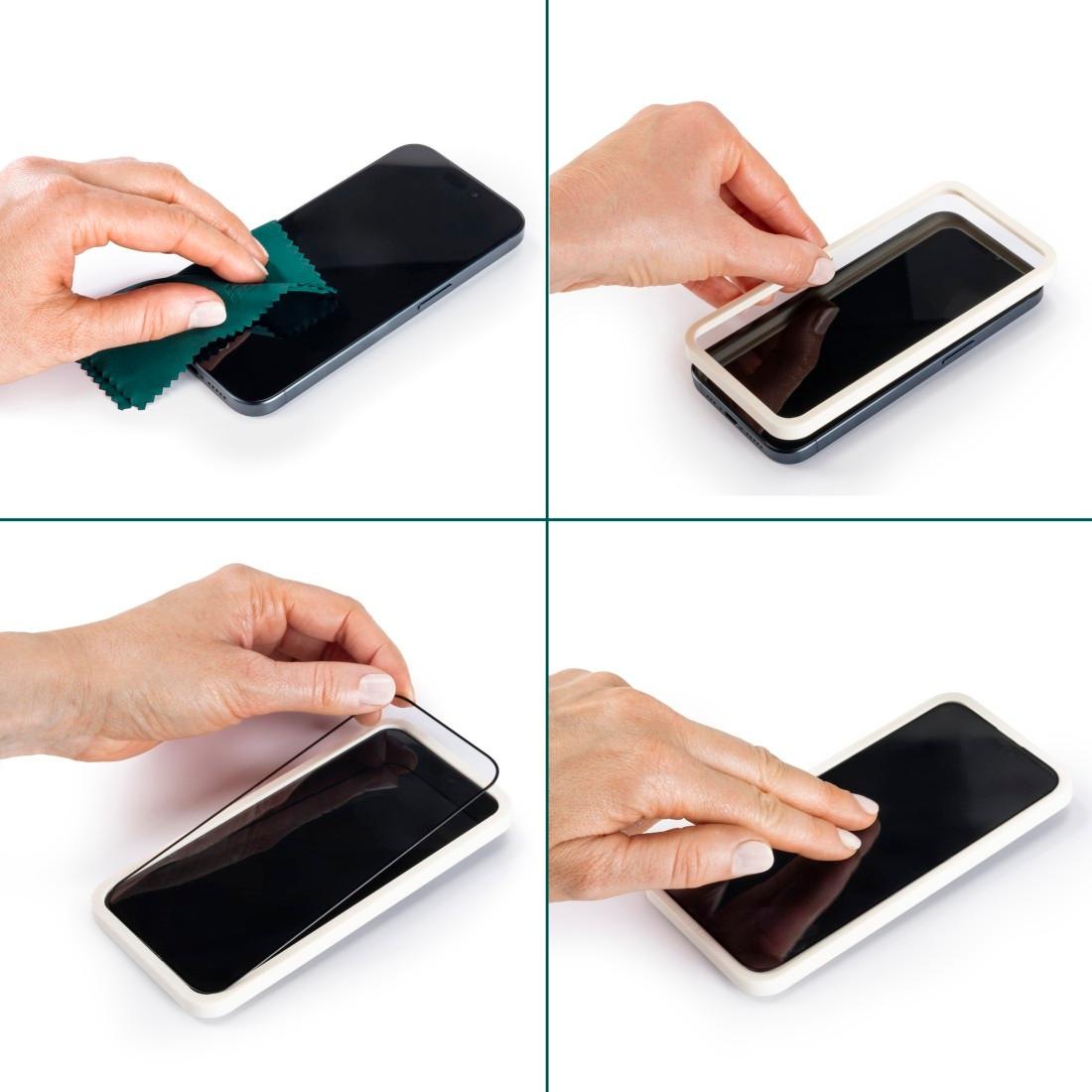 Hama Displayschutzglas »Displayschutzglas f iPhone 13/13Pro/14/16e (Panzerglas, D3O)«, für iPhone 13/13 Pro/14/16e