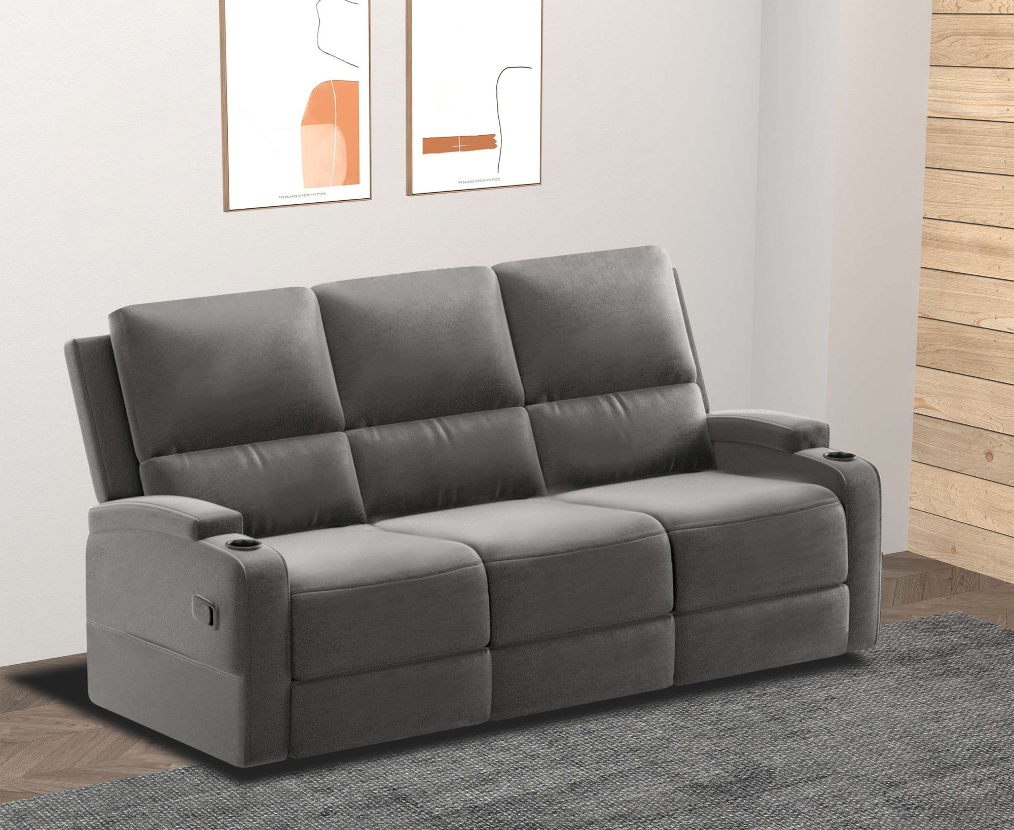 Home affaire 3-Sitzer »Napori«, Kinosofa mit 2 x Relaxfunktion und Getränkehalter