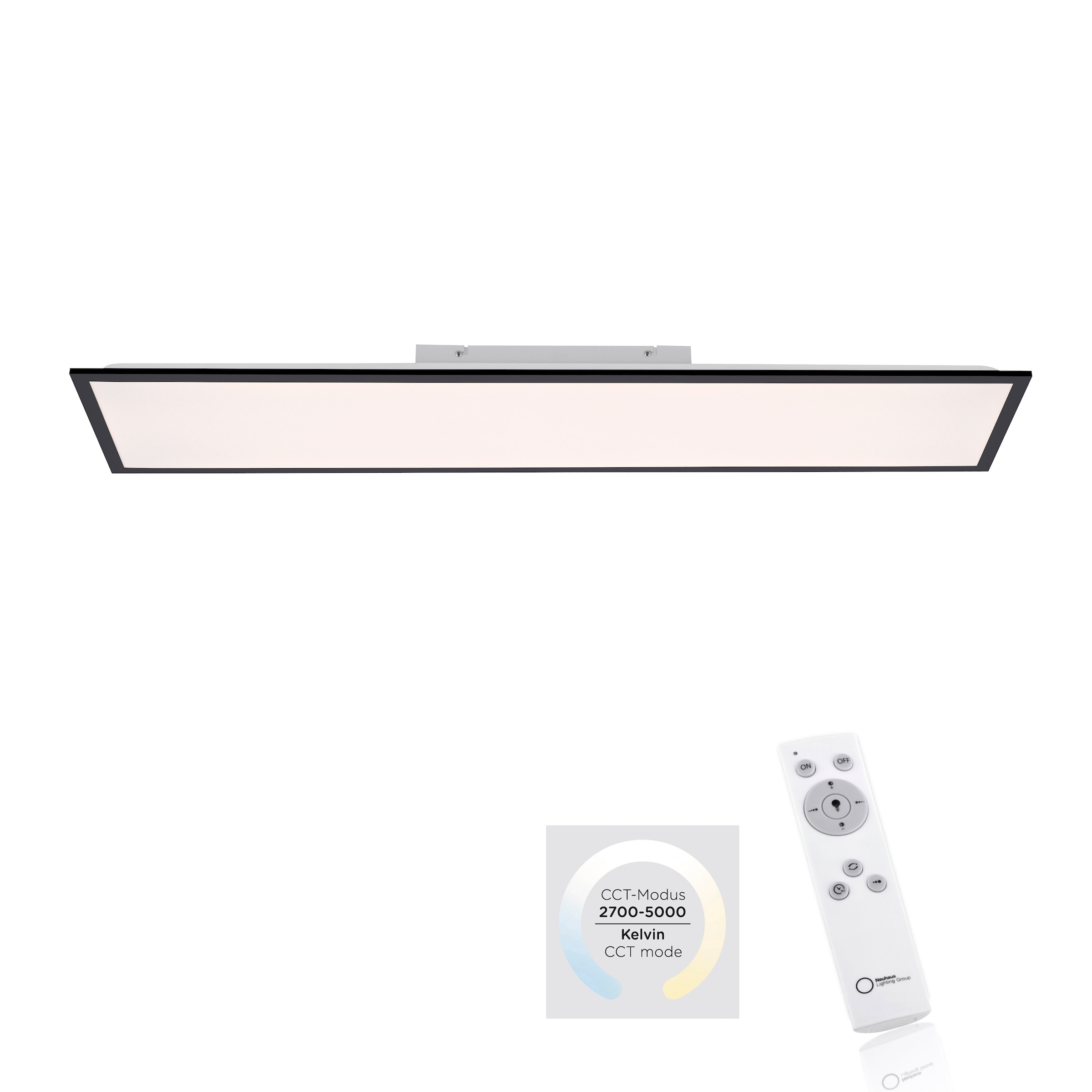 JUST LIGHT LED Deckenleuchte »FLAT«, 1 flammig, Leuchtmittel LED-Board   LE günstig online kaufen