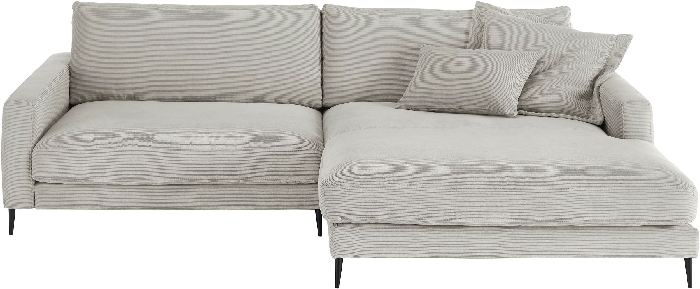 Home affaire Ecksofa »Downtown, B/T/H: 272/190/84 cm L-Form« weicher Sitzko günstig online kaufen