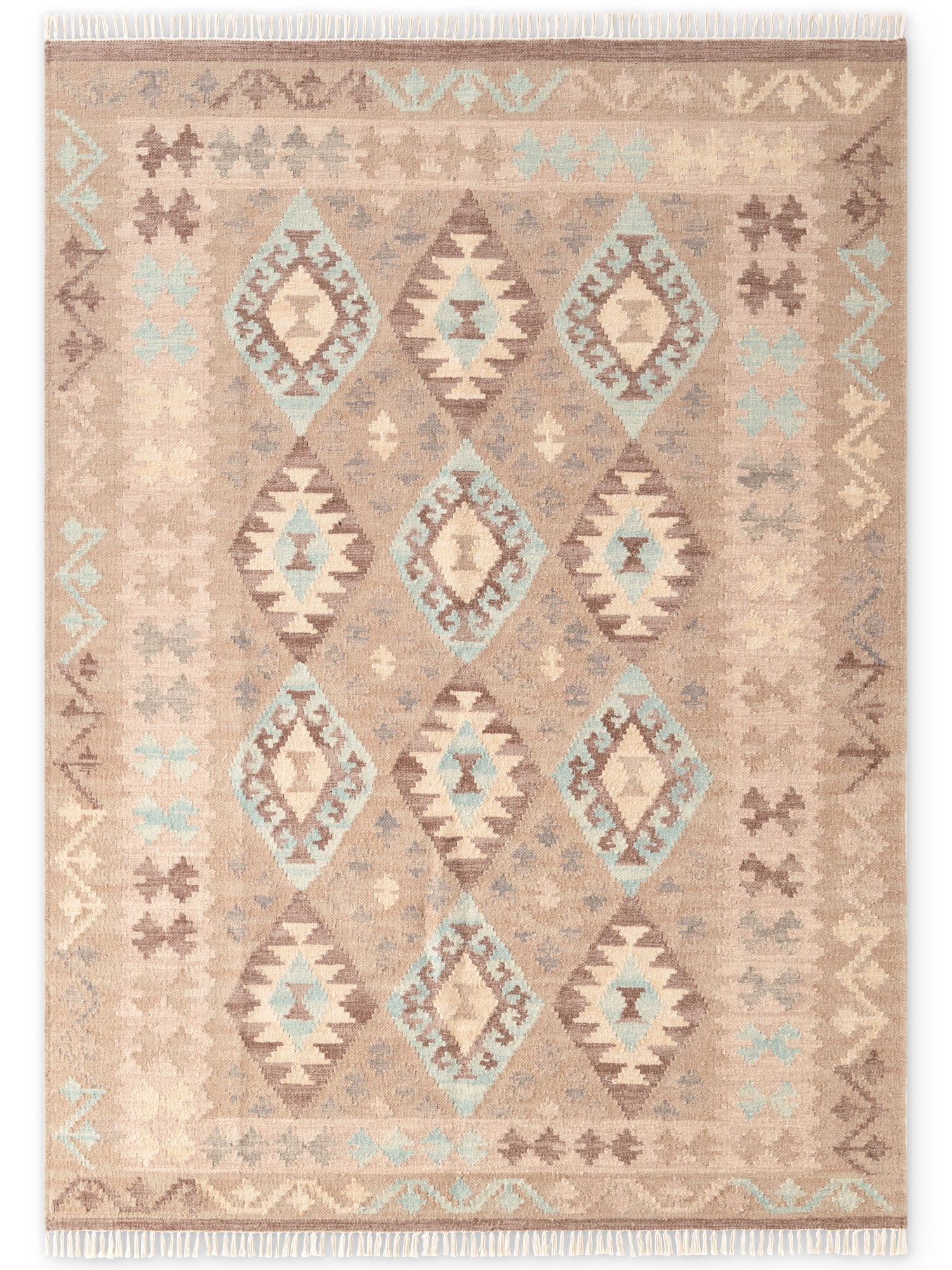 HANSE Home Teppich »Kelim Dune«, rechteckig, 3 mm Höhe, Wolle, Baumwolle, N günstig online kaufen
