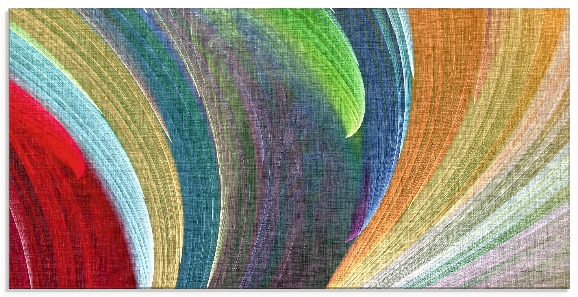 Artland Glasbild »Windwellen III«, Muster, (1 St.), in verschiedenen Größen günstig online kaufen