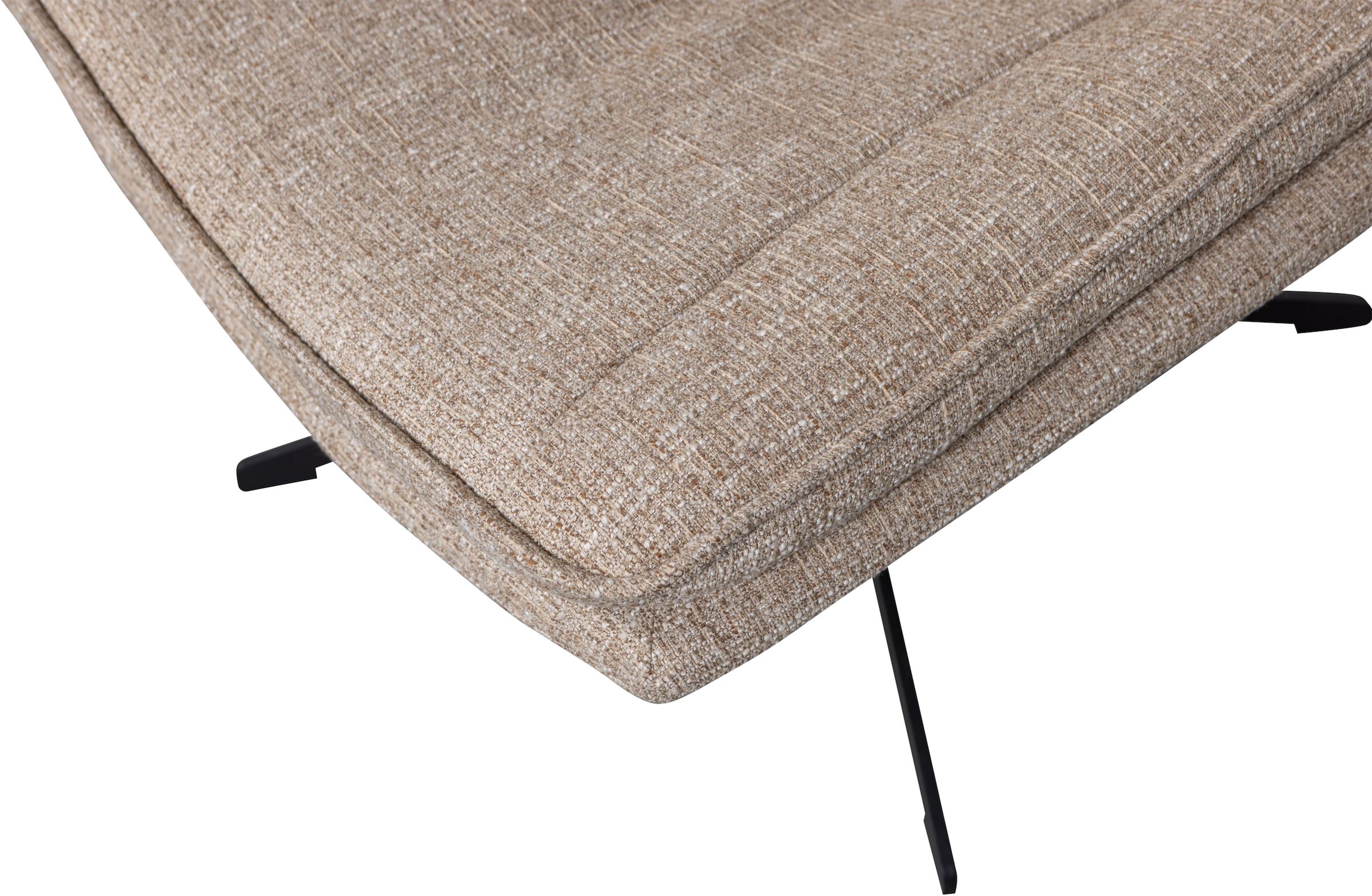 WOOOD Drehsessel »Milaro mit Fling-Melange-Bezug und Drehmechanismus B75 x T94 x H88 cm« Tragkraft 120 kg, Hohe Verschleißfestigkeit, mittlere Sitzhöhe