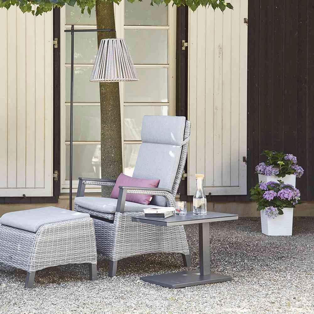 Siena Garden Pflanzkübel Rillenoptik, eckig