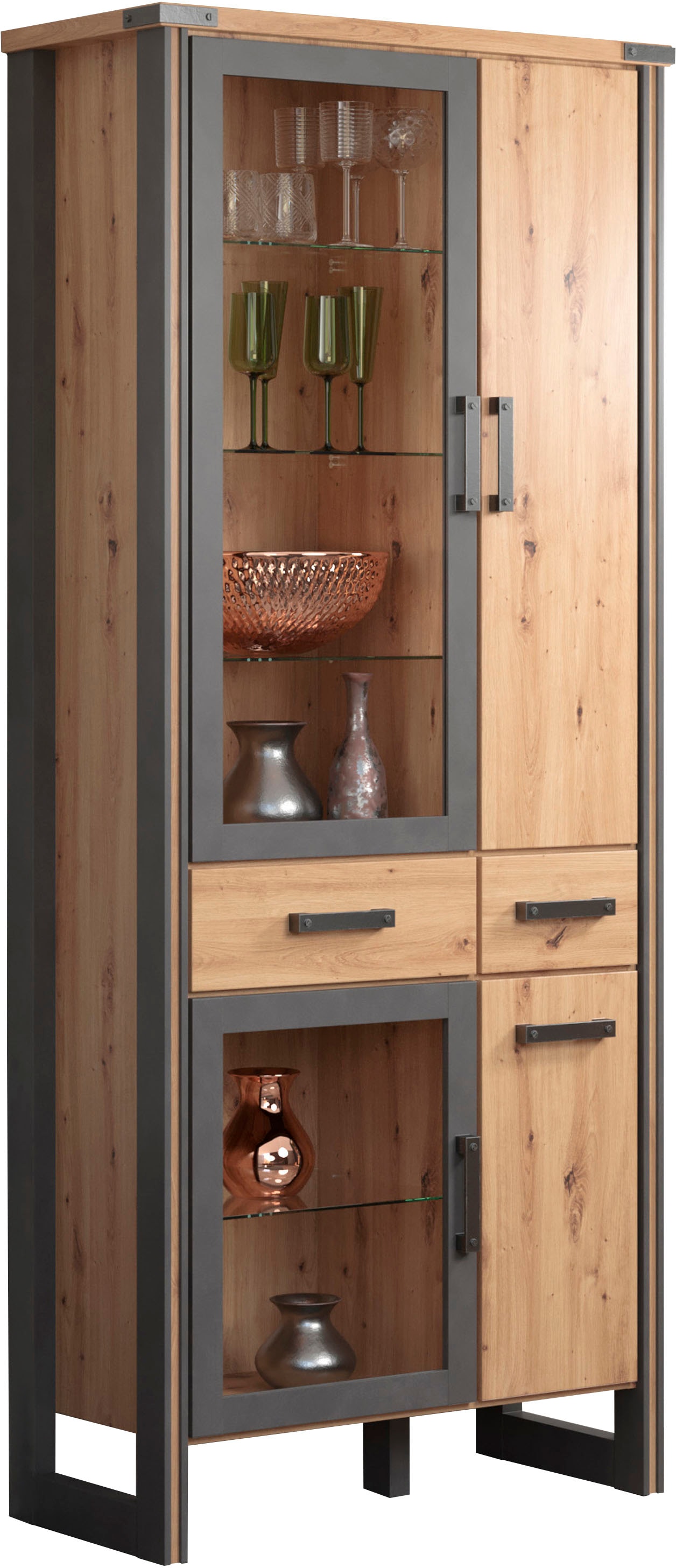 Home affaire Stauraumvitrine »Mia«, (1 St.), Modernes Design