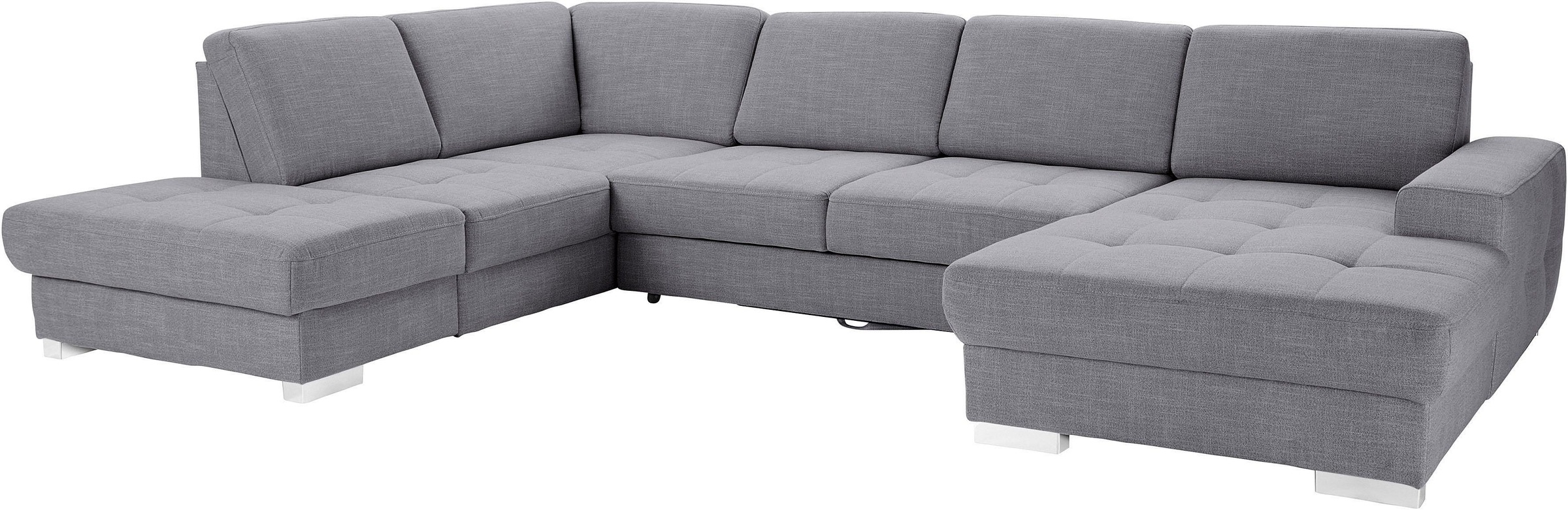 sit&more Wohnlandschaft »Santorini U-Form«, mit Federkern und Sitztiefenverstellung, wahlweise mit Bettfunktion