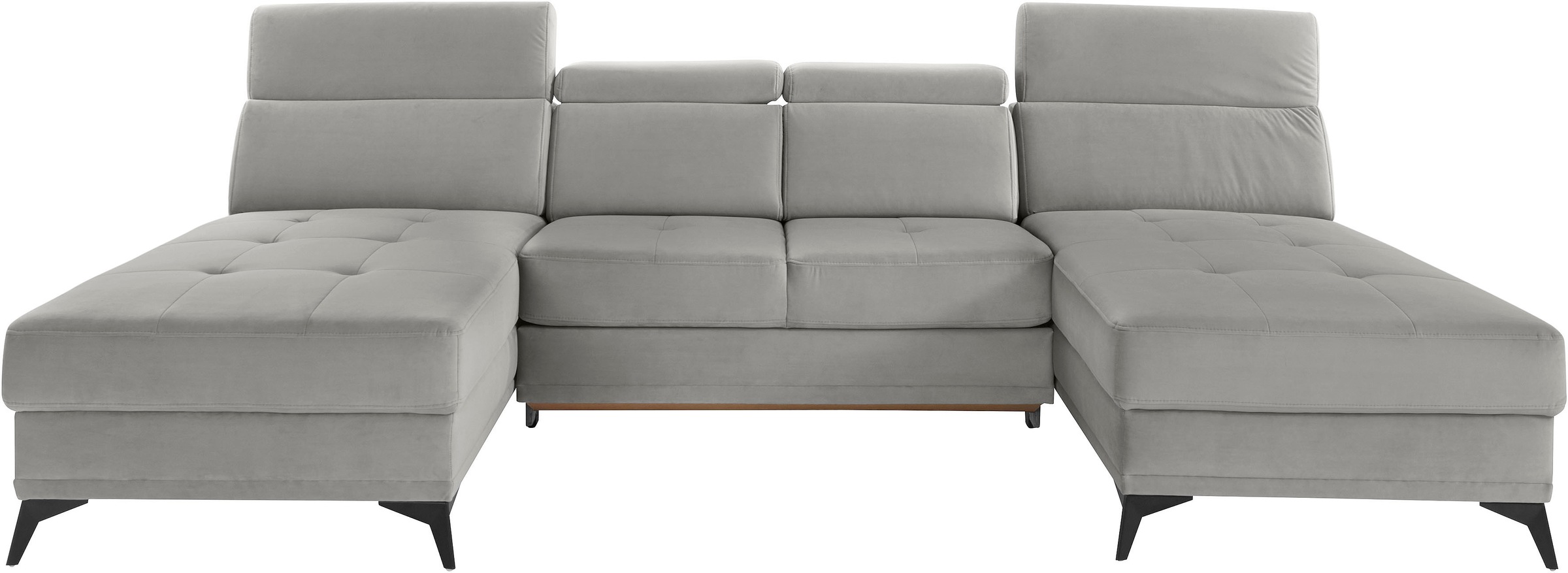 Home affaire Wohnlandschaft »Cardiz U-Form« inkl.Kopfteilverstellung und Fe günstig online kaufen