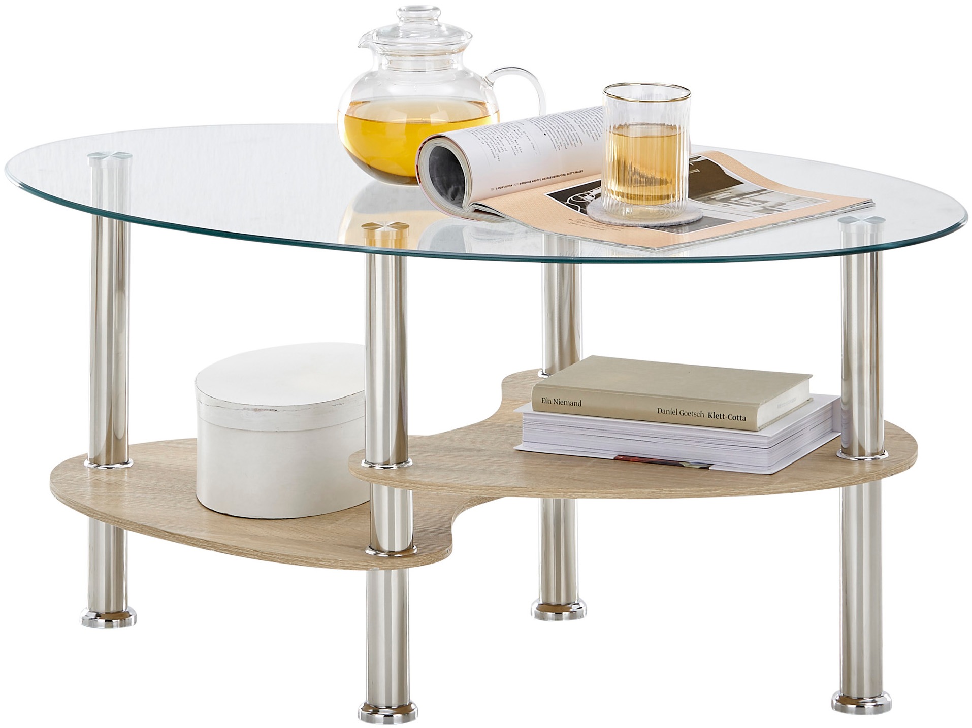 Stolkom Couchtisch »Panty Glastisch, Wohnzimmertisch, Beistelltisch Glas Bx günstig online kaufen
