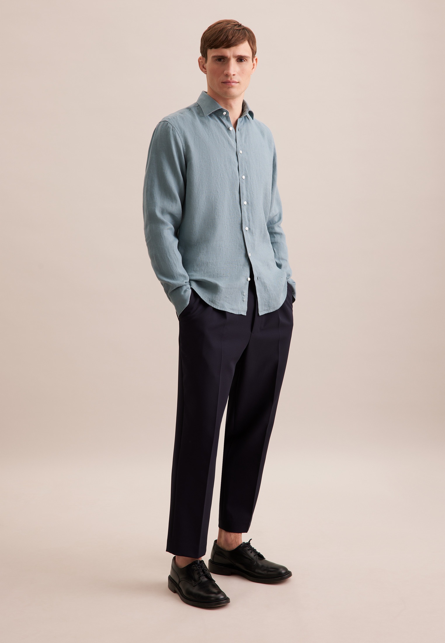 seidensticker Businesshemd »Regular« Regular 1/1 Kentkragen Uni