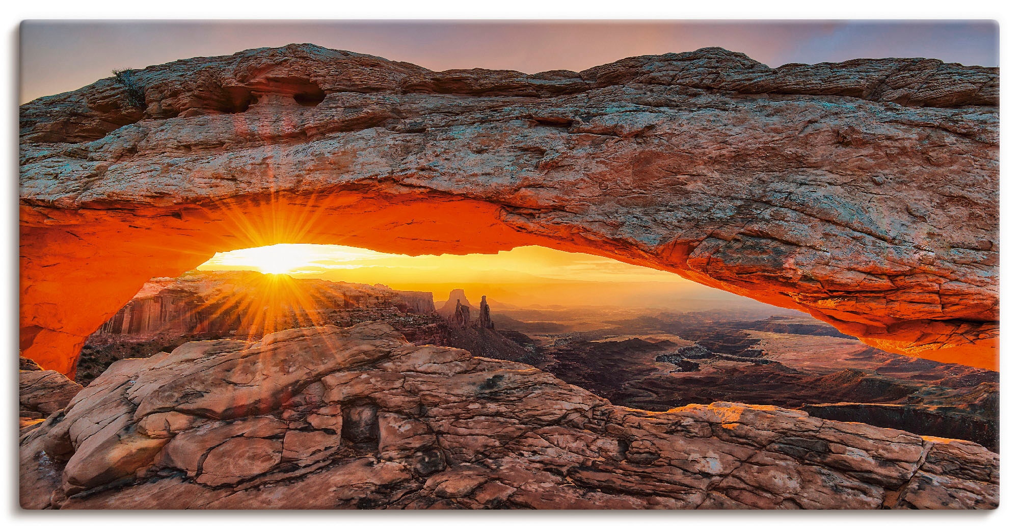 Artland Wandbild »Iconic Mesa Arch«, Felsen, (1 St.), als Alubild, Outdoorb günstig online kaufen