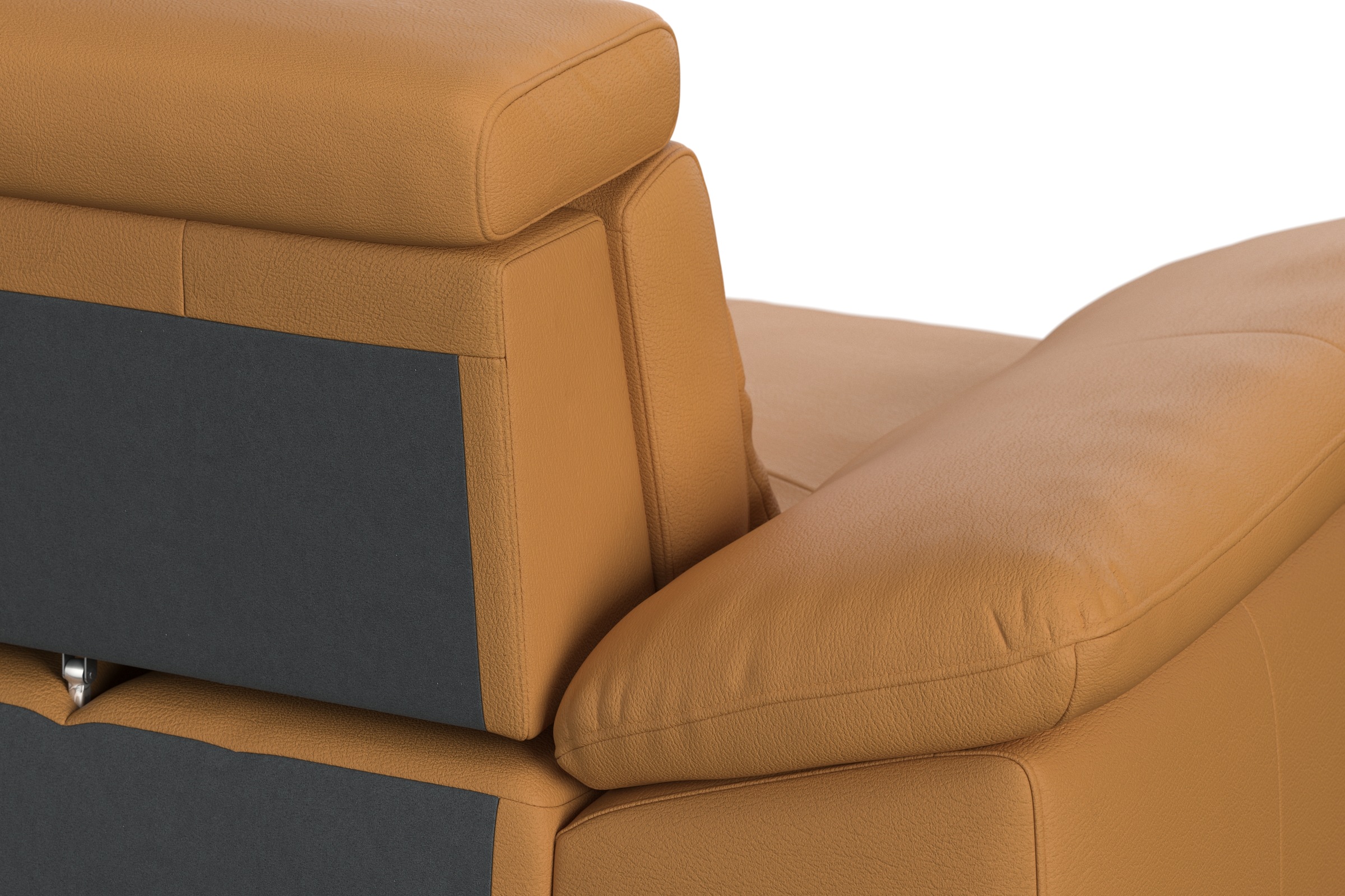 sit&more Ecksofa »Cabrio L-Form, mit Sitztiefenverstellung, Arm- und Kopfteilverstellung«, 2 Nierenkissen, Federkern, optional Bettfunktion und Stauraum