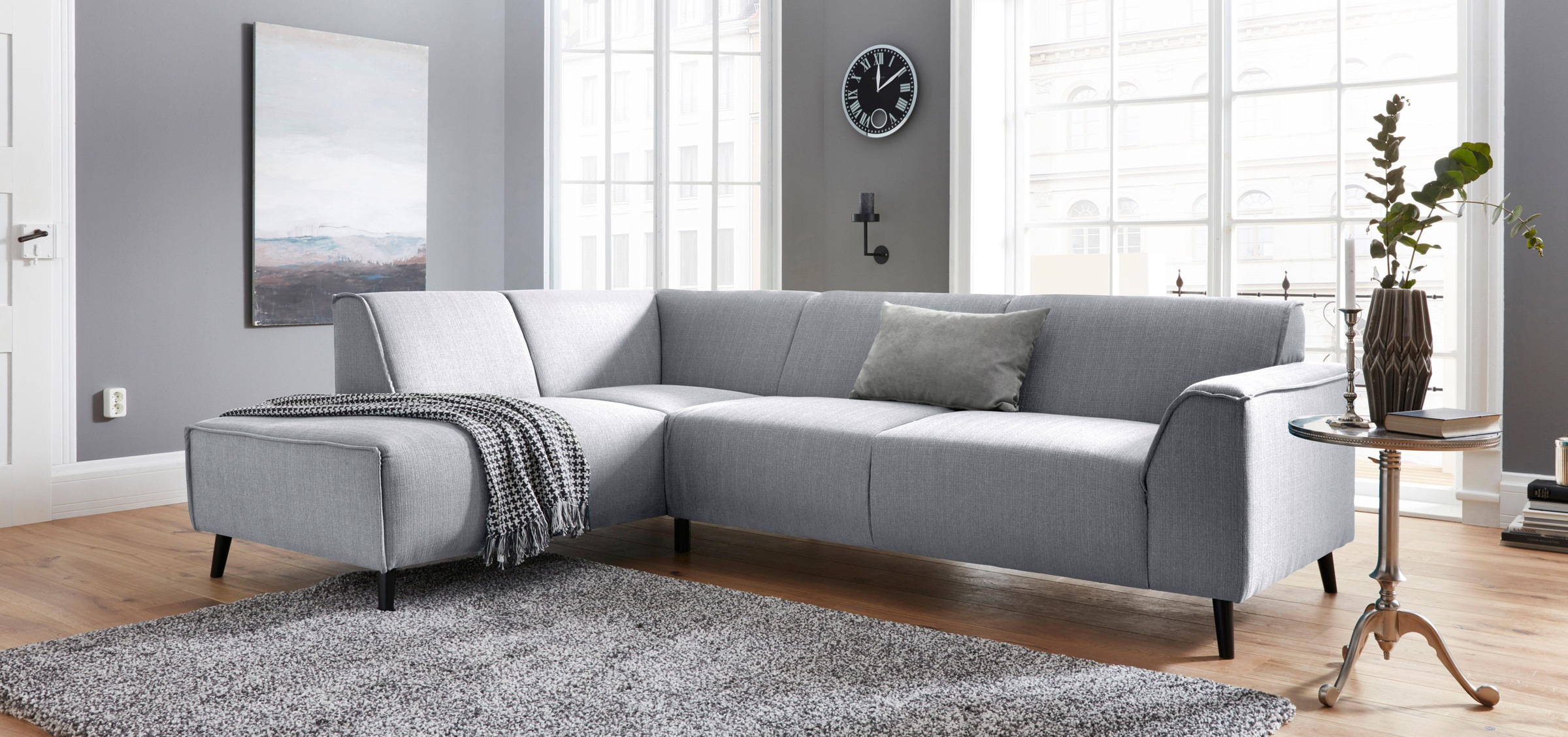 DOMO collection Ecksofa »Amora, inklusive komfortablem Federkern für mehr S günstig online kaufen