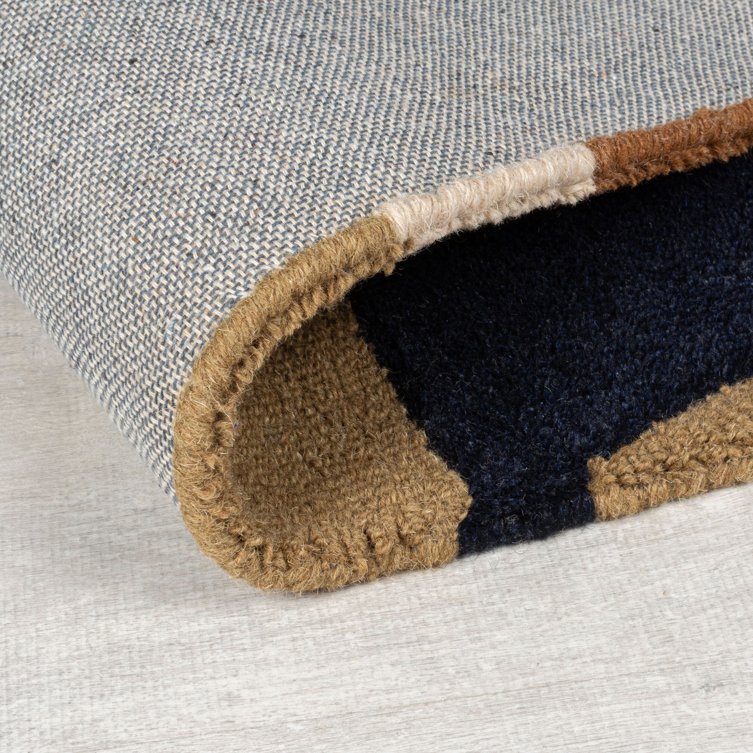 FLAIR RUGS Wollteppich »Mia Arch«, rechteckig, 12 mm Höhe, mit gebogener Ka günstig online kaufen