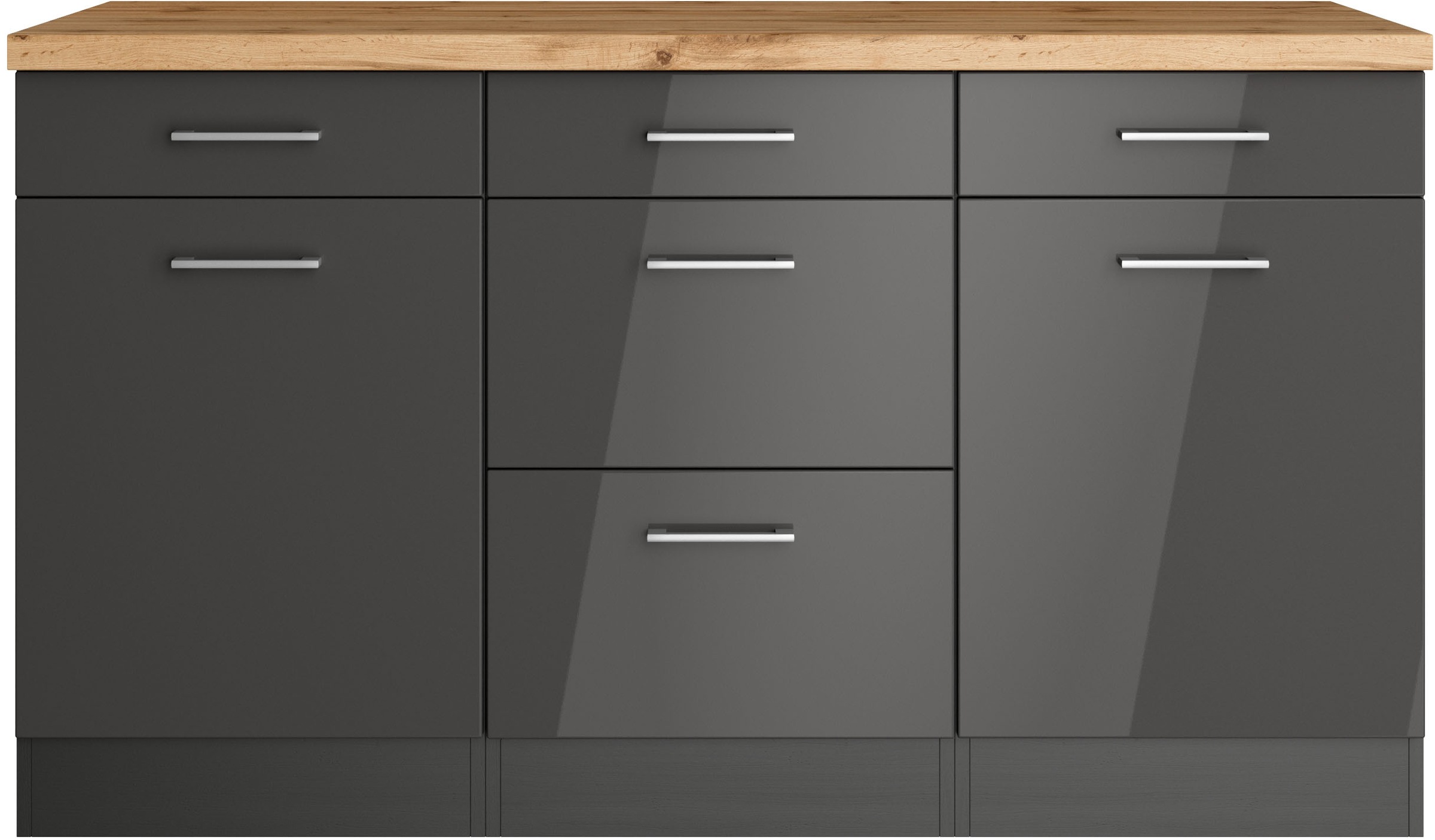 KOCHSTATION Unterschrank »KS-Milan« Unterschrank 150 cm, matte oder hochglä günstig online kaufen