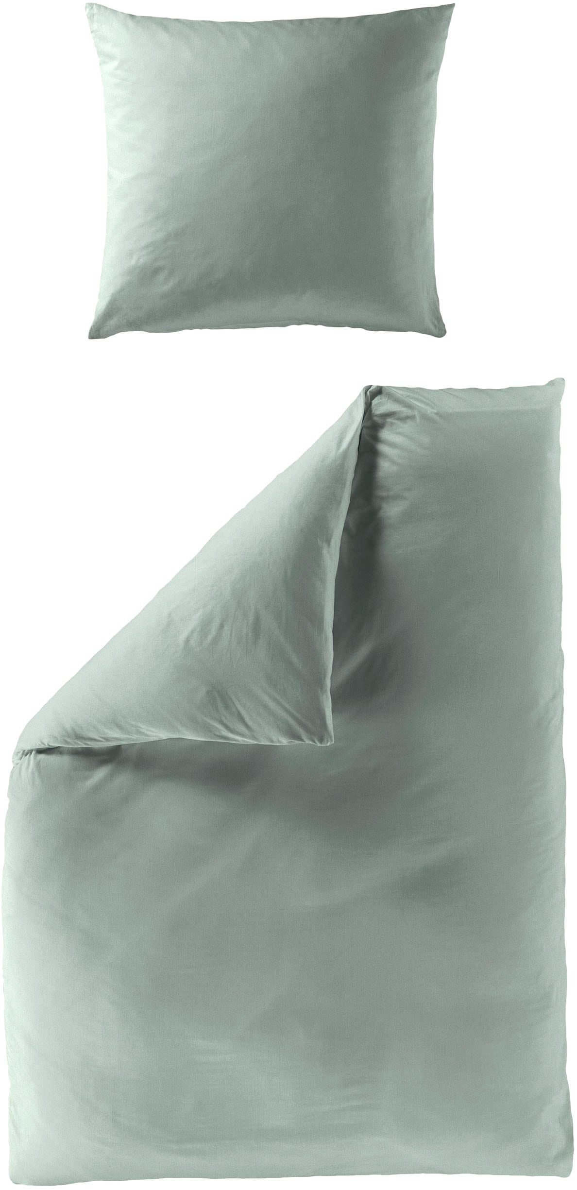 BIERBAUM Bettwäsche »Elegant uni«, Mako-Satin, 100 % Baumwolle, Uni, pflegeleicht
