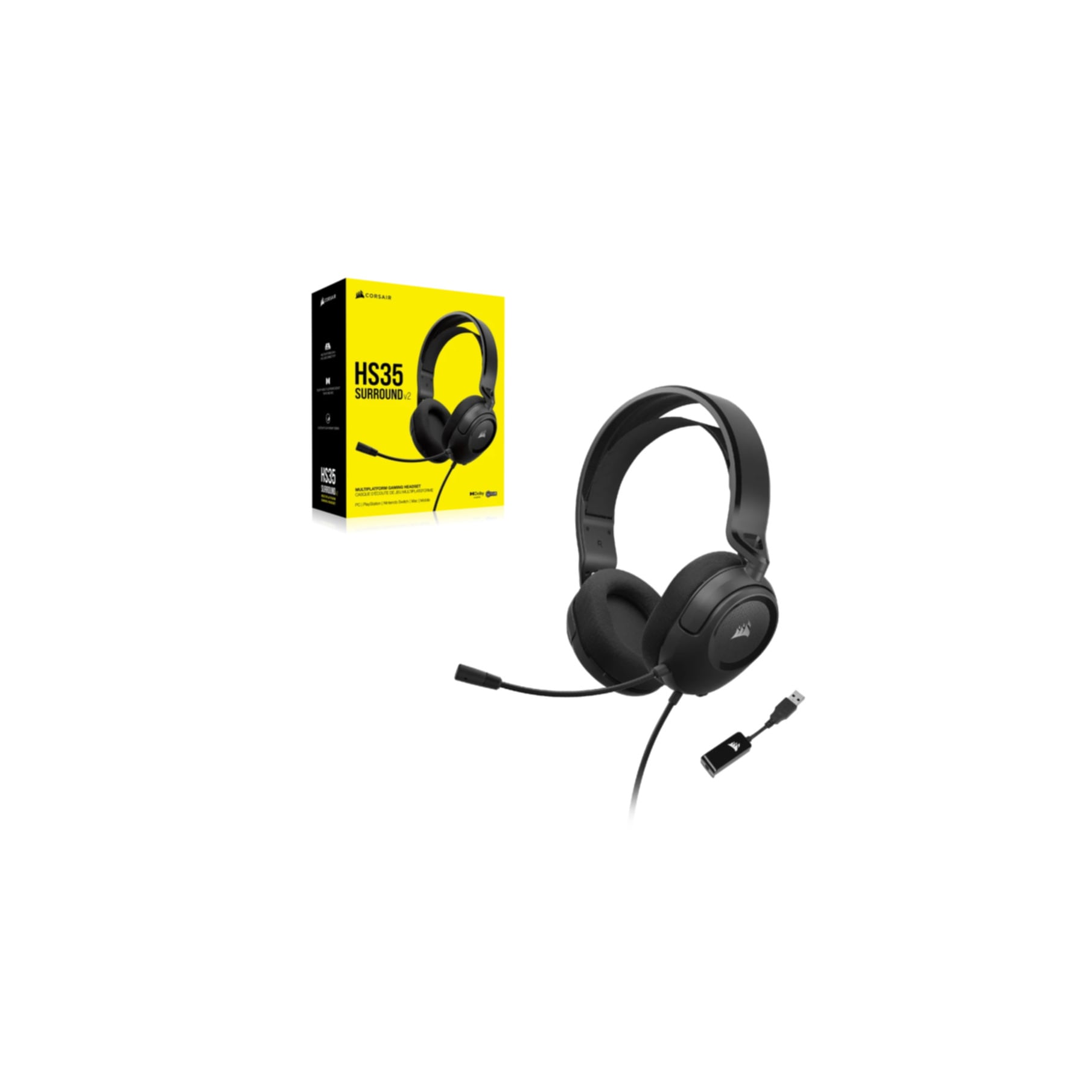 Corsair Kopfhörer »HS35 SURROUND v2« nicht vorhanden Freisprechfunktion