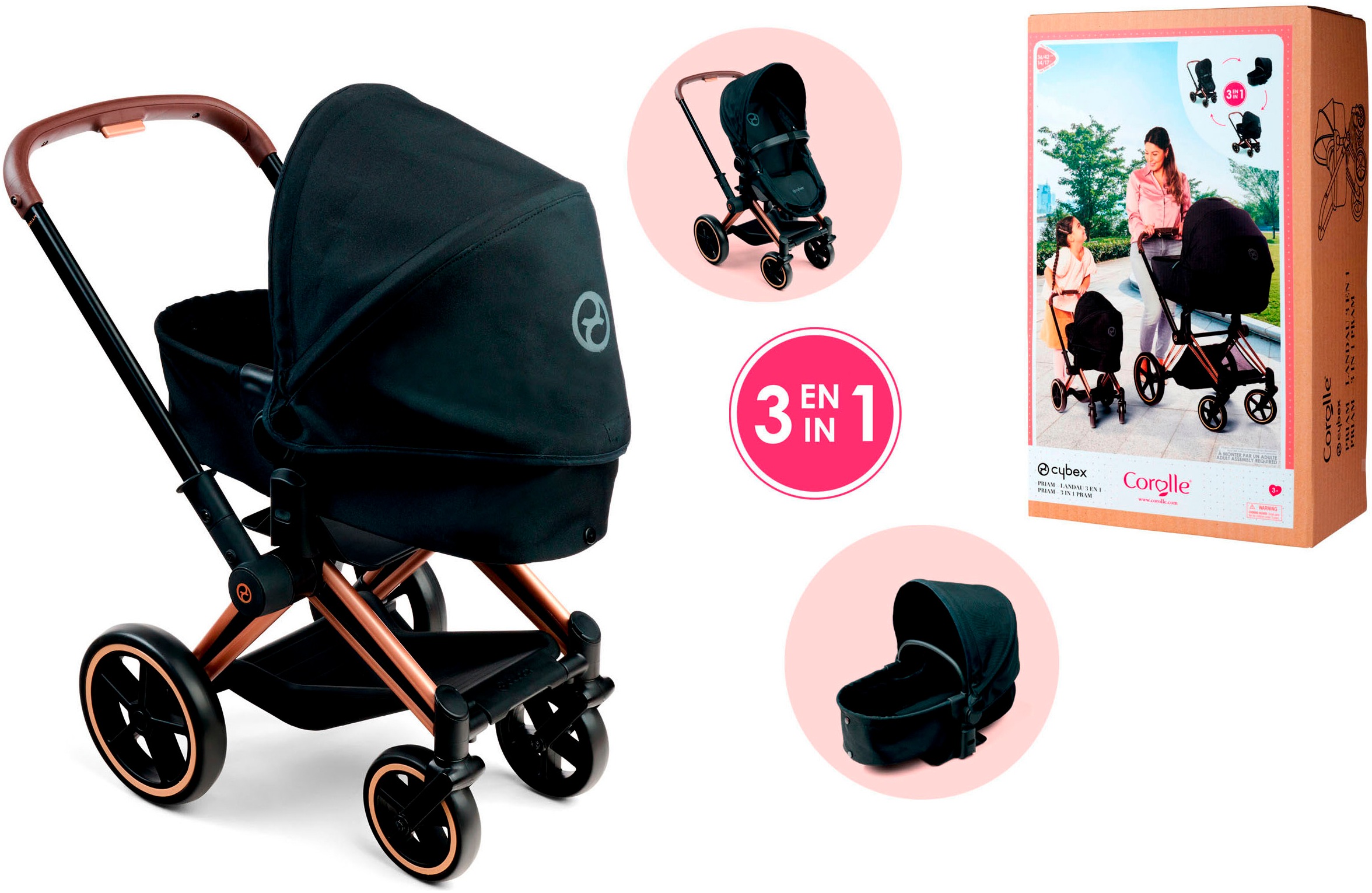 Corolle® Kombi-Puppenwagen »Mon Premier Poupon, 36-42cm Cybex«