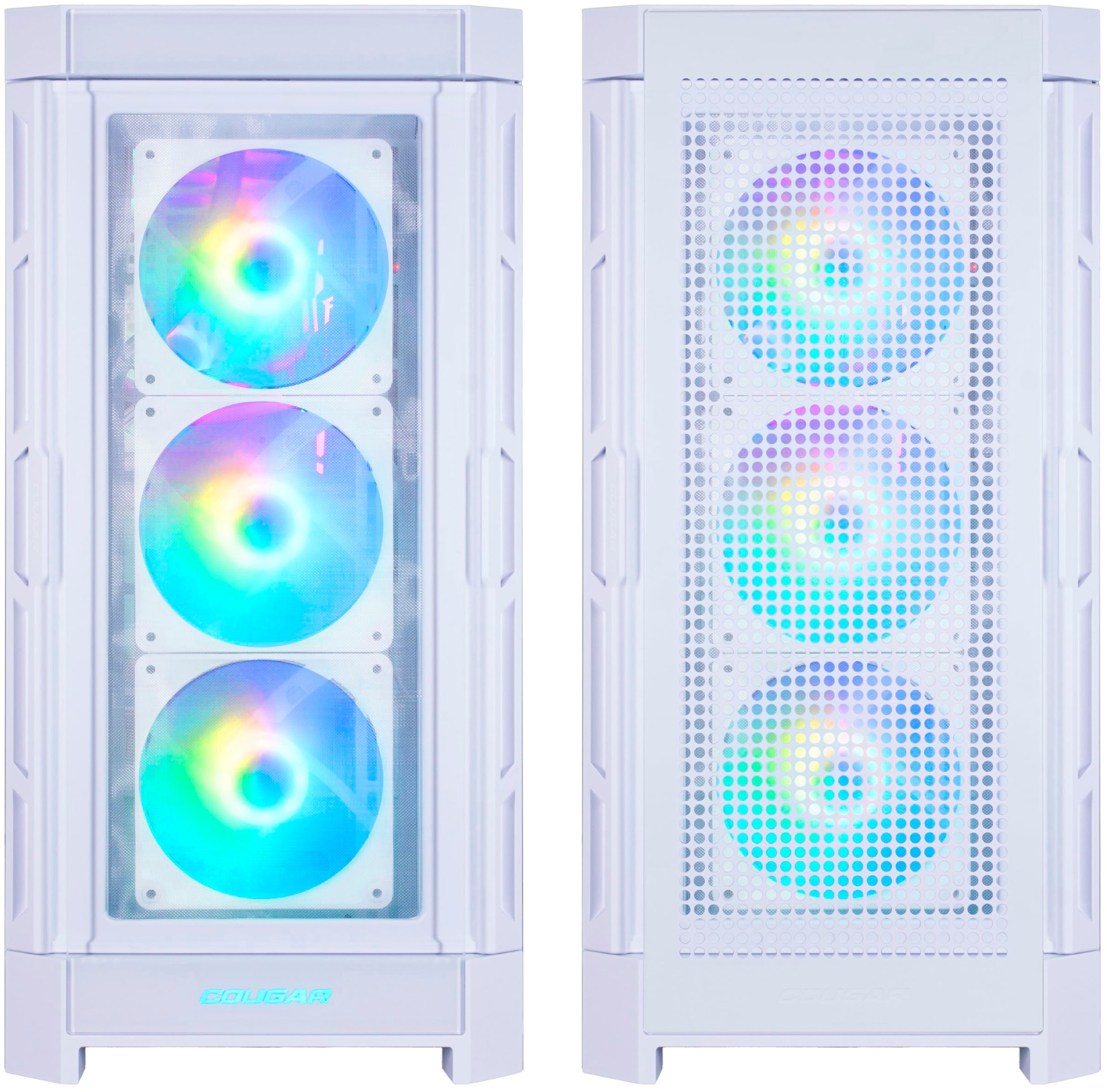 Cougar Gaming-PC-Komplettsystem »MegaDeal DUOFACE PRO WT 2887 Ryzen 5 7500F 32GB DDR5 1TB SSD RTX 5070« 34 ″ AMD Ryzen 5 GeForce RTX 5070 32 GB RAM 1.000 GB SSD Windows 11, DDR5 RAM+ MSI PRO MP341CQW LED-Monitor Curved 86,4cm (34")