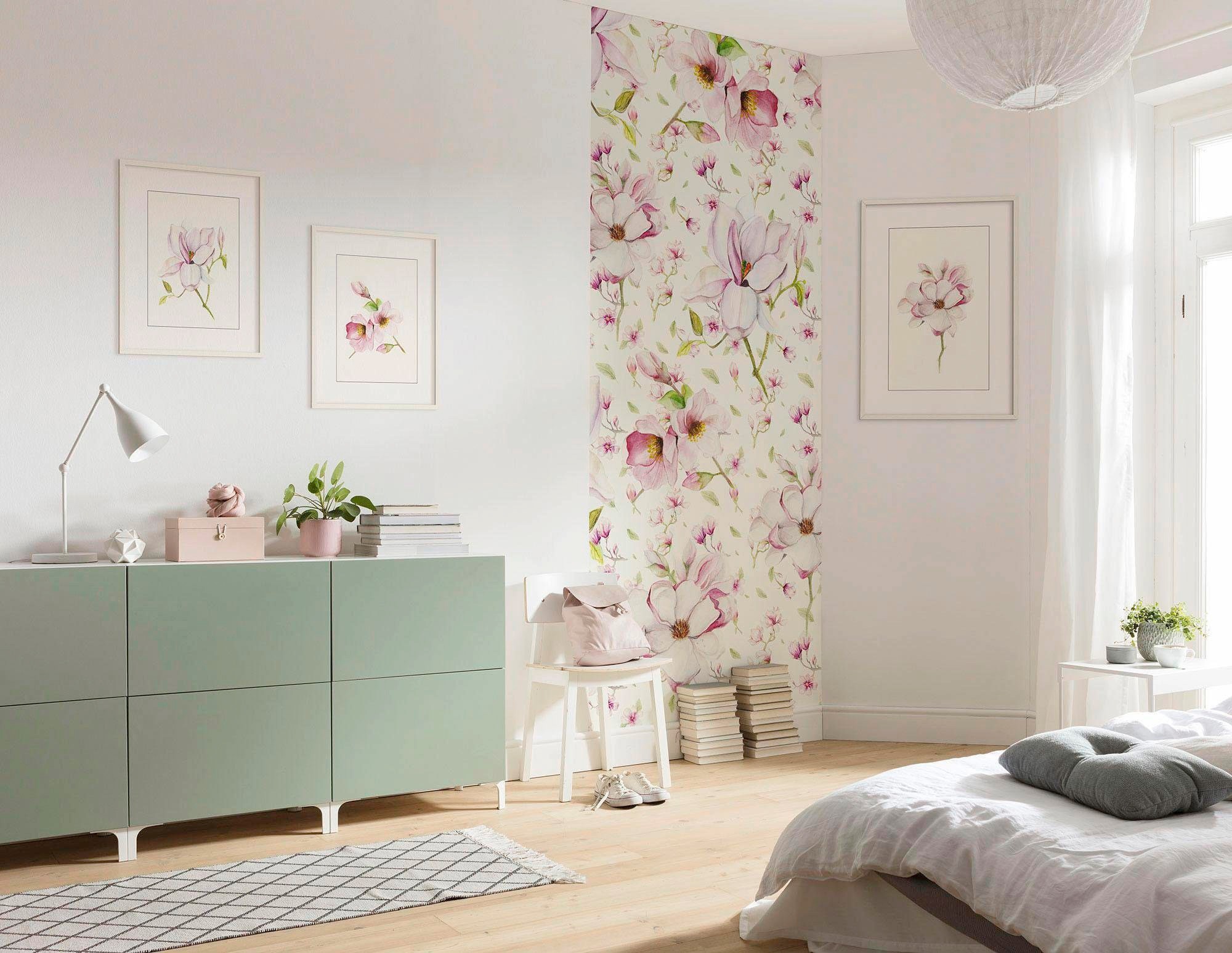 Komar Bild »Magnolia Shine«, Pflanzen-Blätter, (1 St.), Wandbild zur Dekoration - ohne Rahmen