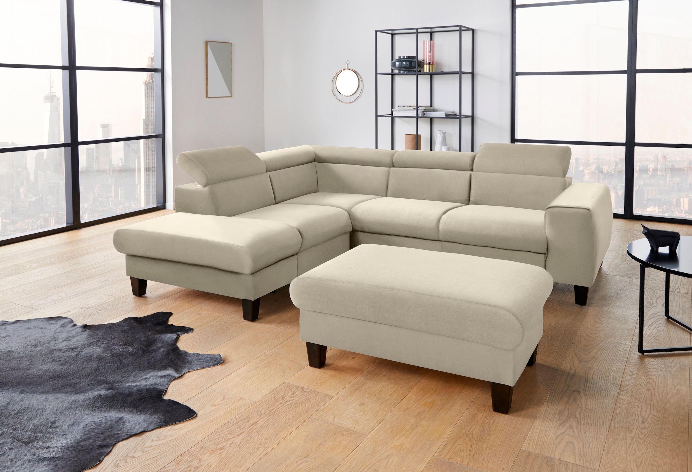 COTTA Polstergarnitur »Morven L-Form«, (Set), Set bestehend aus: Ecksofa mi günstig online kaufen
