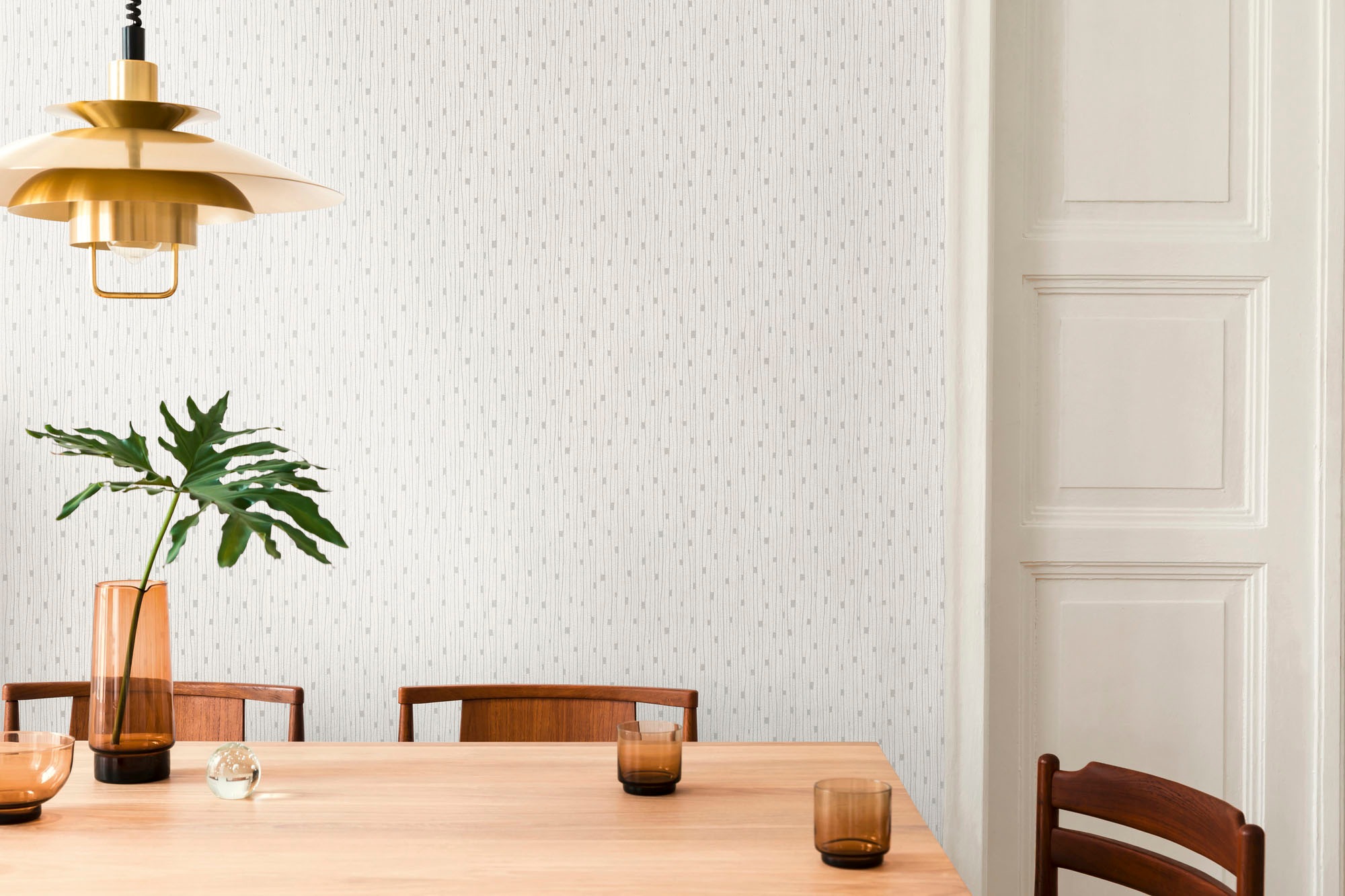 A.S. Création Vliestapete »THE BOS Streifentapete«, leicht glänzend-gemustert-abstrakt, Grafisch Tapeten Wohnzimmer Schlafzimmer Küche Flur Design Wandtapete