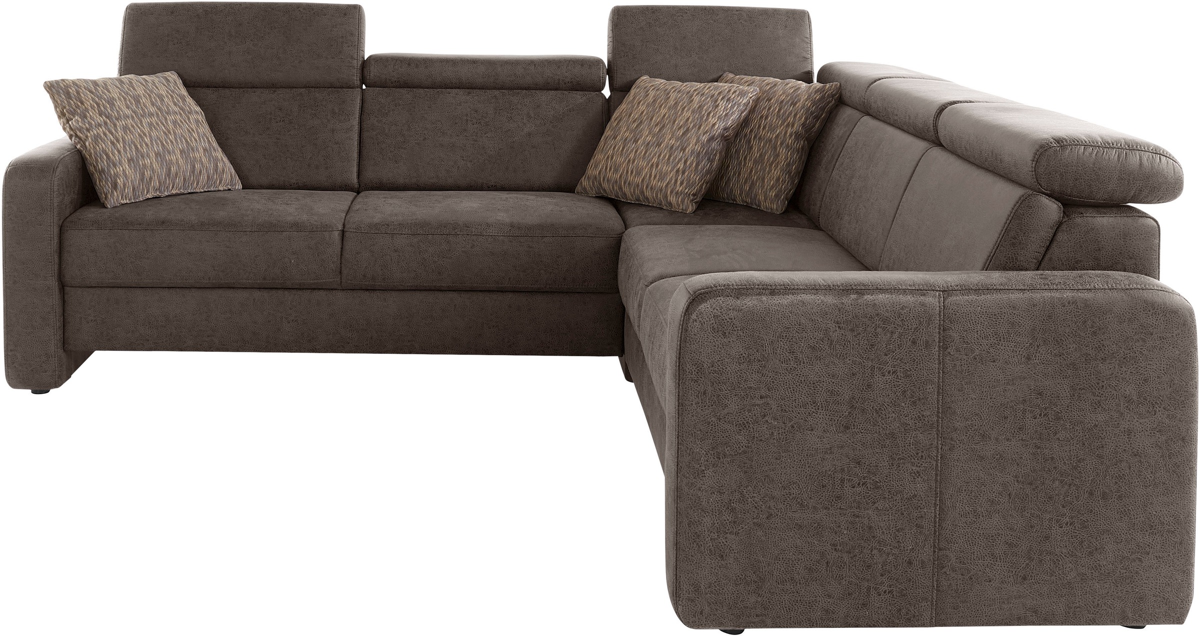 sit&more Ecksofa »Bologna L-Form«, Kopfteilverstellung, wahlweise mit Bettfunktion und Schubkasten