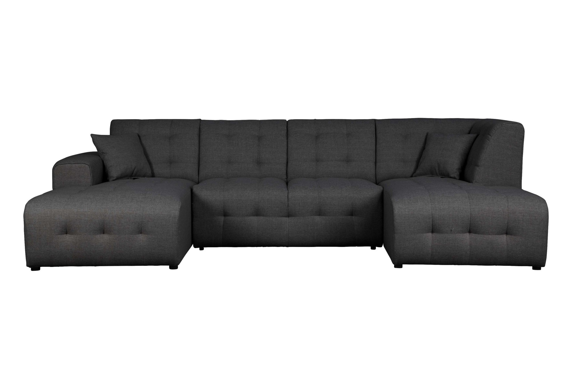 Home affaire Wohnlandschaft »Nosia U-Form«, incl. 2 Zierkissen, mit feiner Steppung