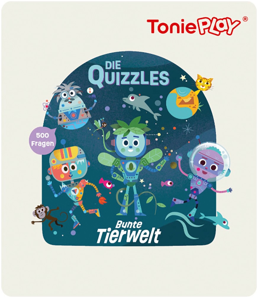 tonies Hörspiel »Die Quizzles: Bunte Tierwelt (Tonieplay Game S)«