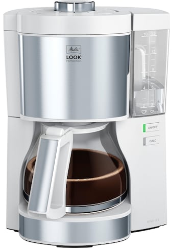 Filterkaffeemaschine »Look Perfection 1025-05 weiß«, 1,25 l Kaffeekanne, Papierfilter,...