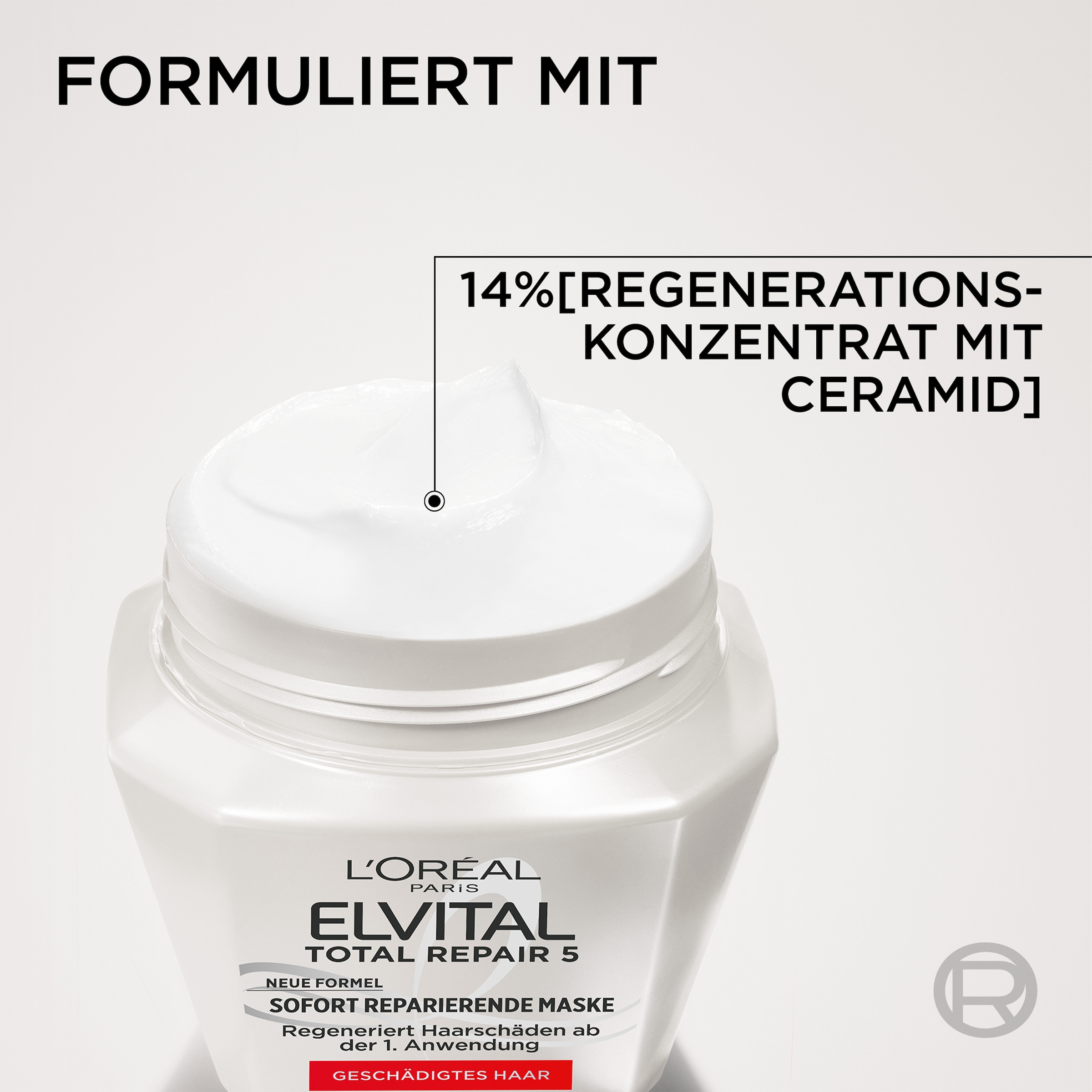 L'ORÉAL PARIS Haarmaske »ELVITAL TOTAL REPAIR 5 MASKE« für geschädigtes Haar